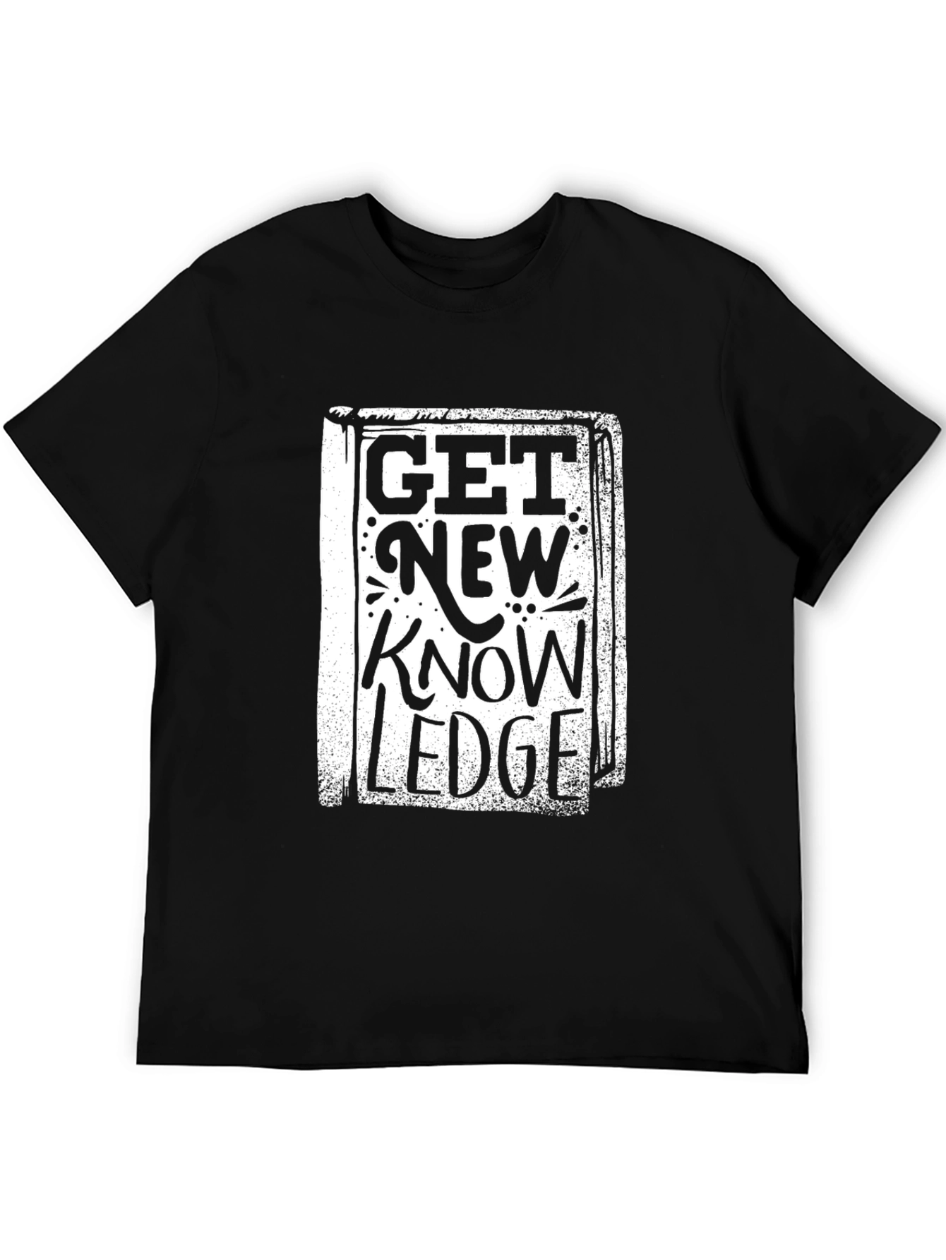 Get New Knowledge Black Graphic Tee