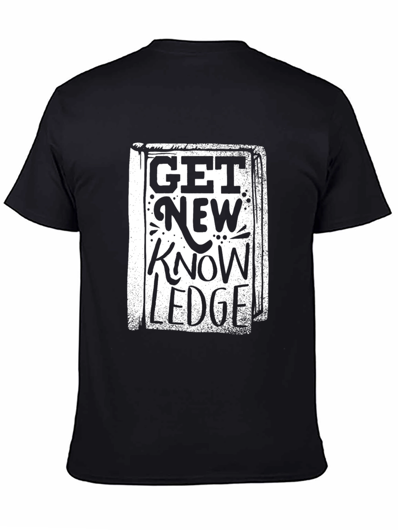 Get New Knowledge Black Graphic Tee