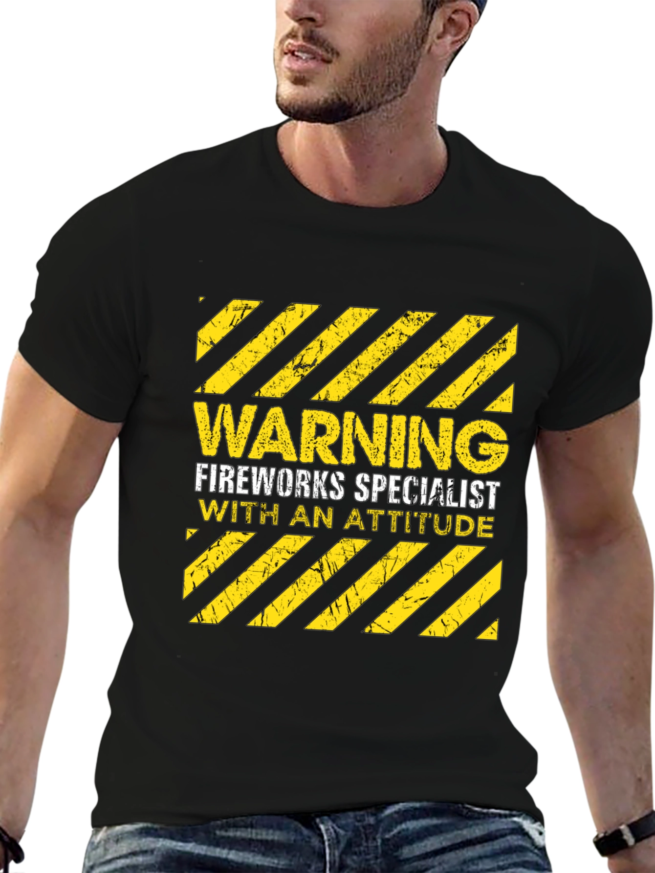 Warning Fireworks Specialist Graphic Tee