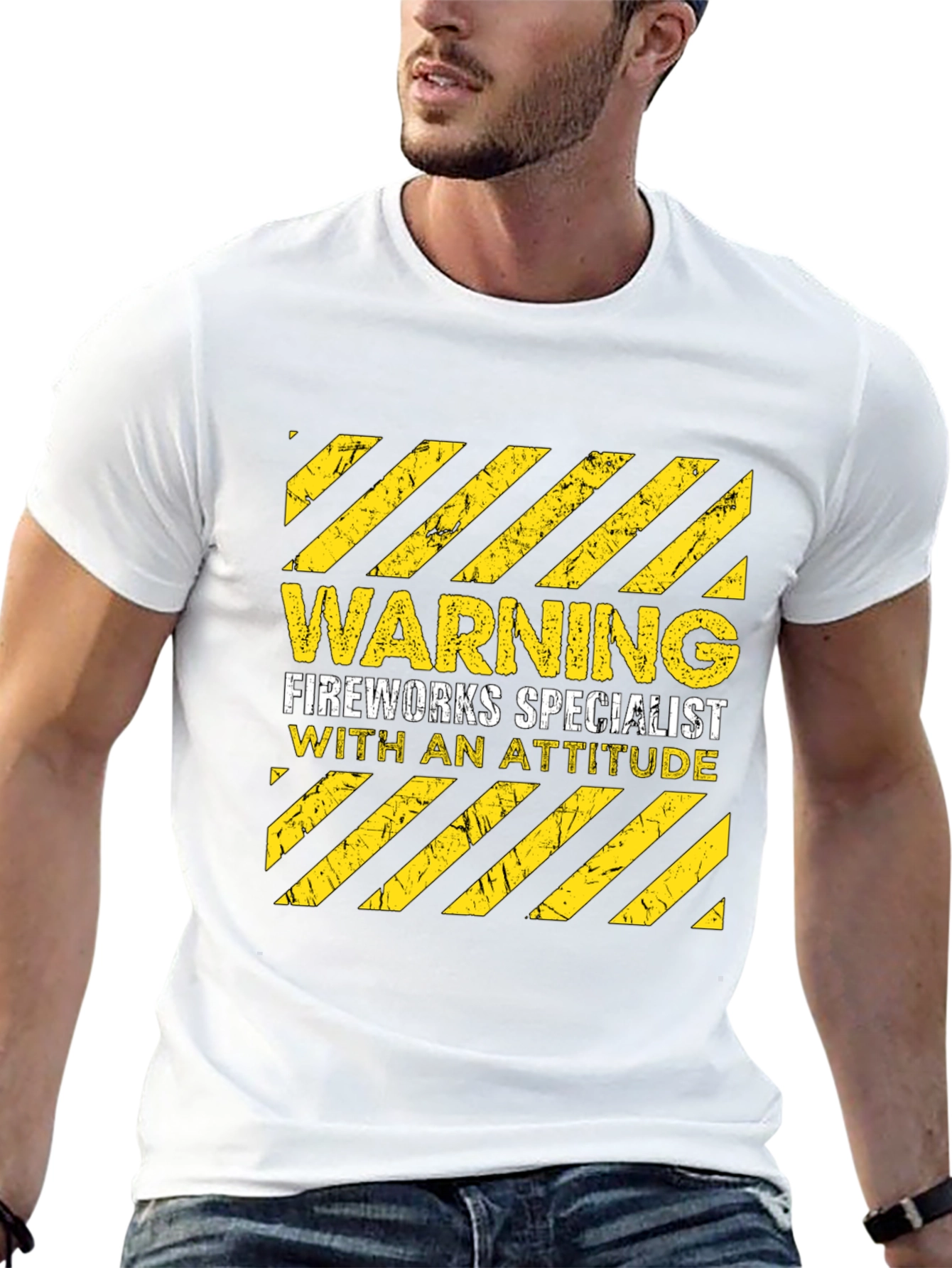 Warning Fireworks Specialist Graphic Tee