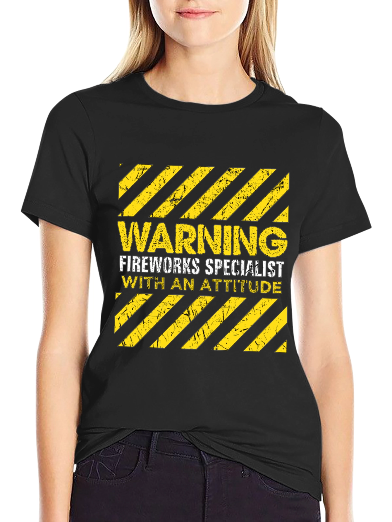 Warning Fireworks Specialist Graphic Tee
