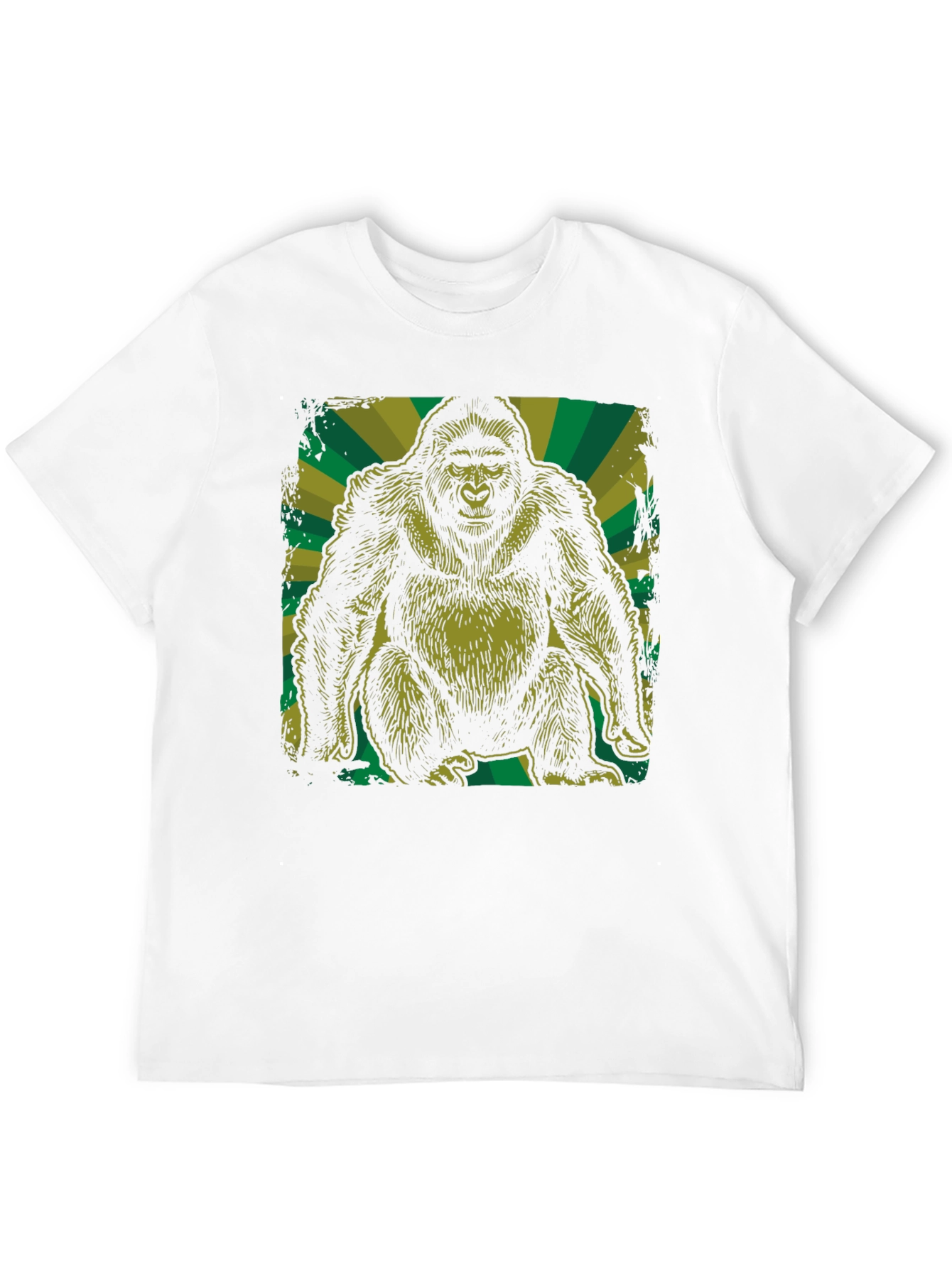 Graphic Gorilla T-Shirt - Black Cotton Tee