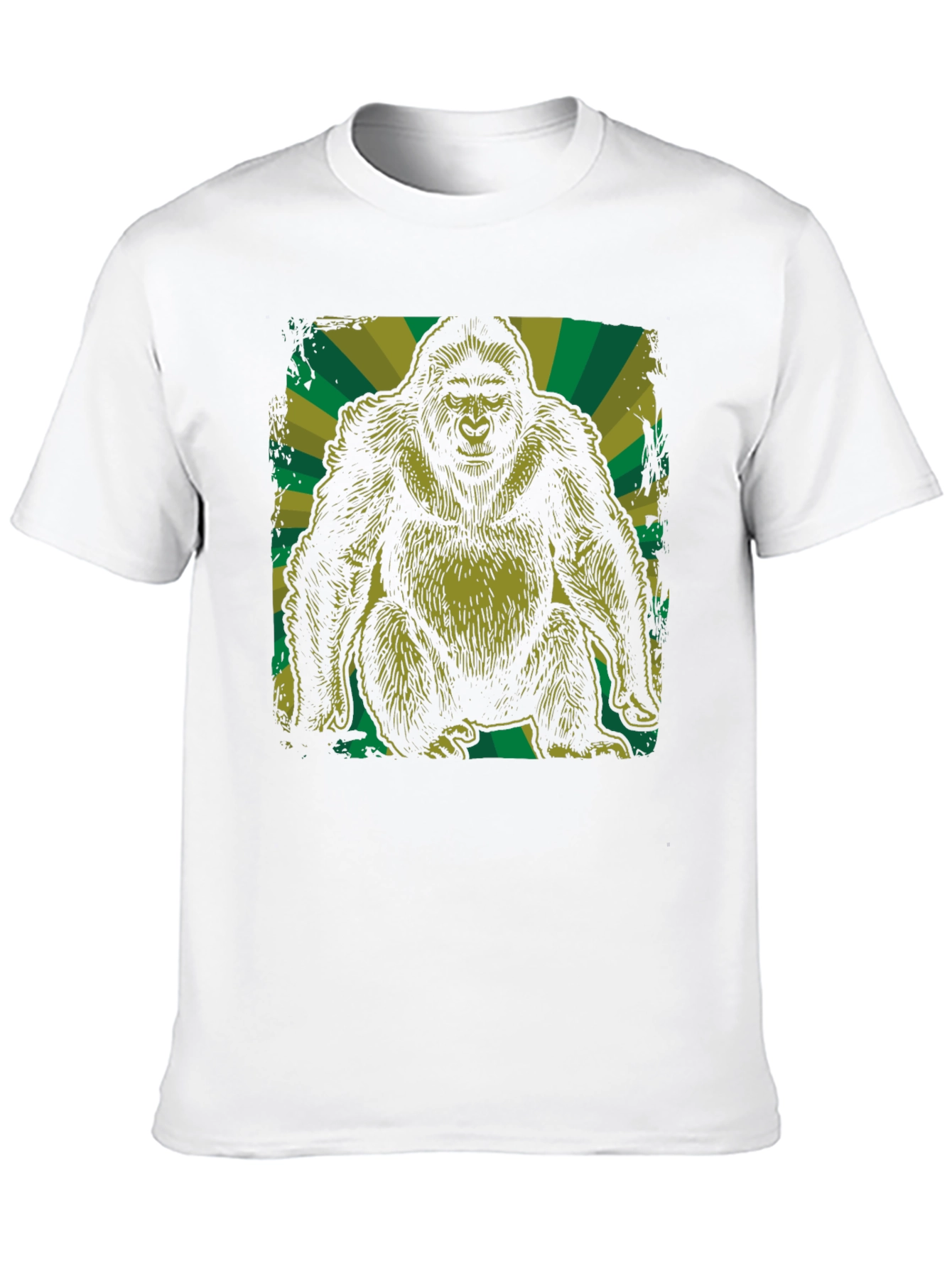 Graphic Gorilla T-Shirt - Black Cotton Tee