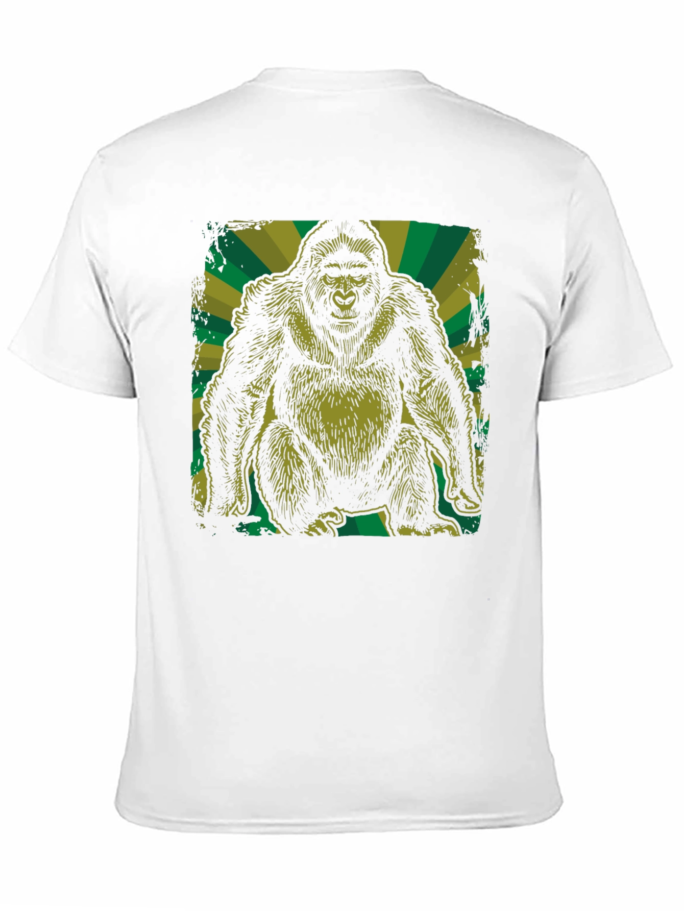 Graphic Gorilla T-Shirt - Black Cotton Tee