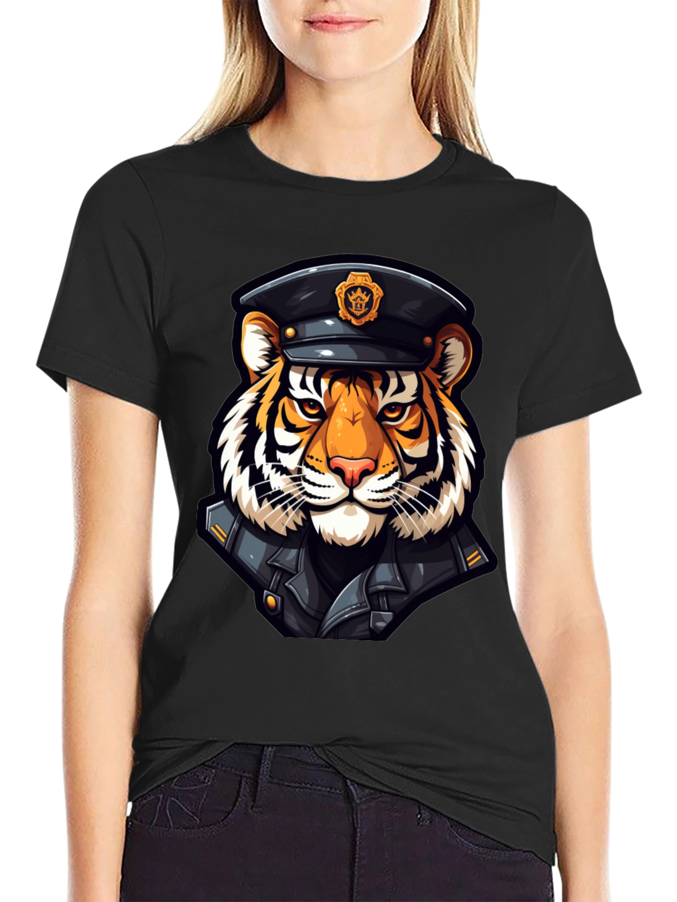 Tiger Officer Graphic T-Shirt