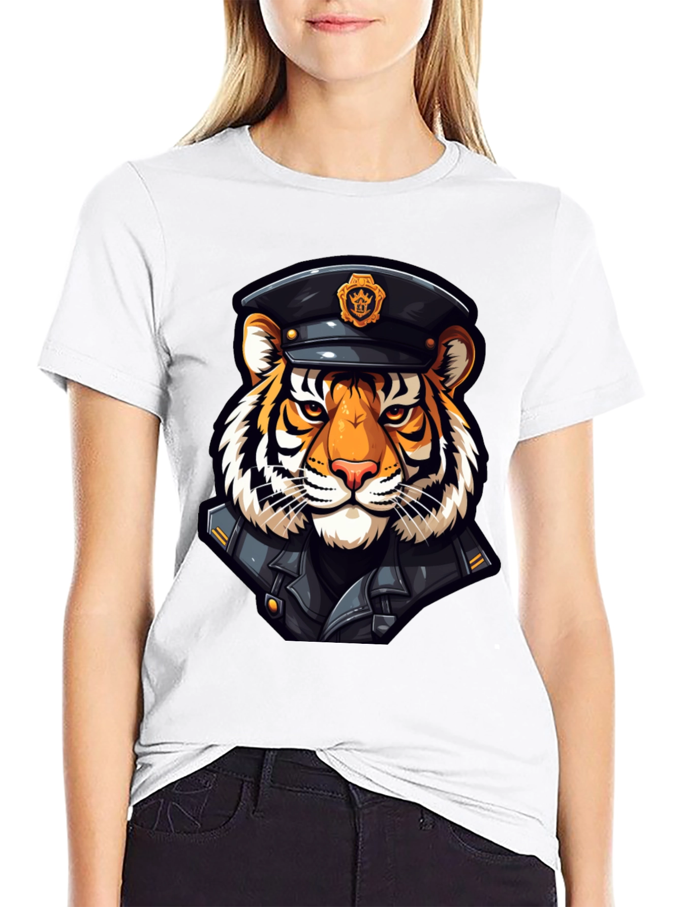 Tiger Officer Graphic T-Shirt