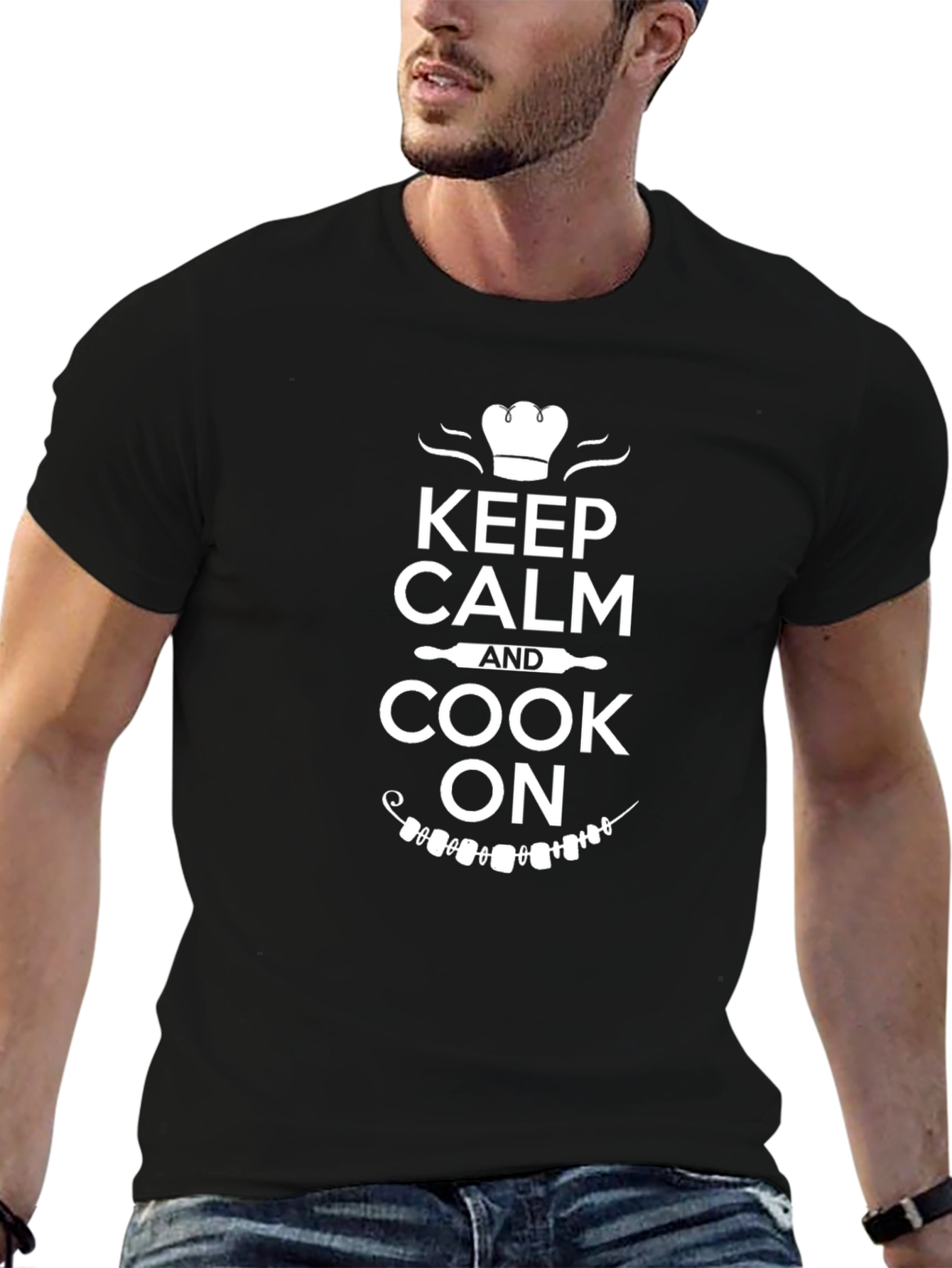 Keep Calm and Cook On Graphic Tee