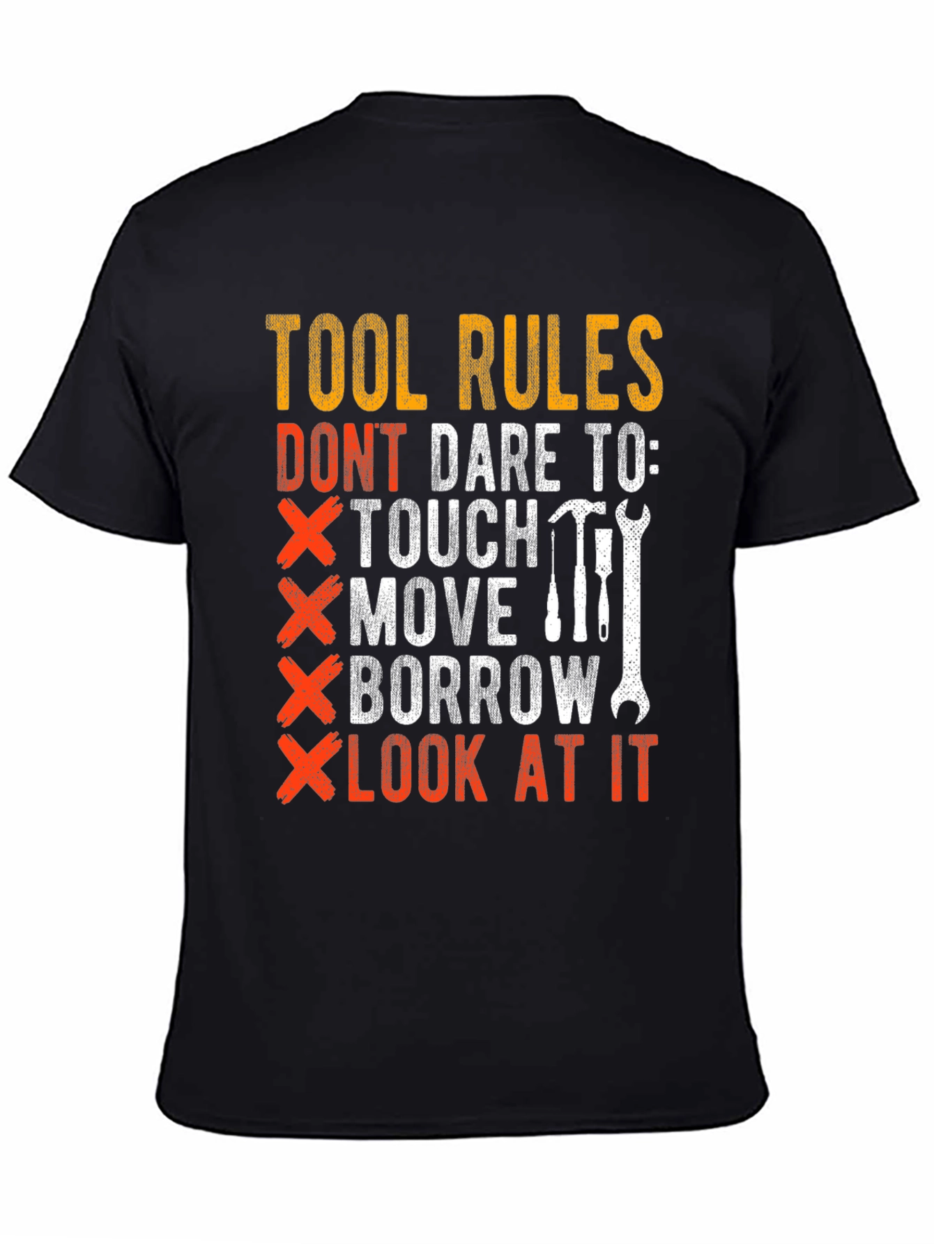 Tool Rules Graphic Tee - Mens Black T-Shirt