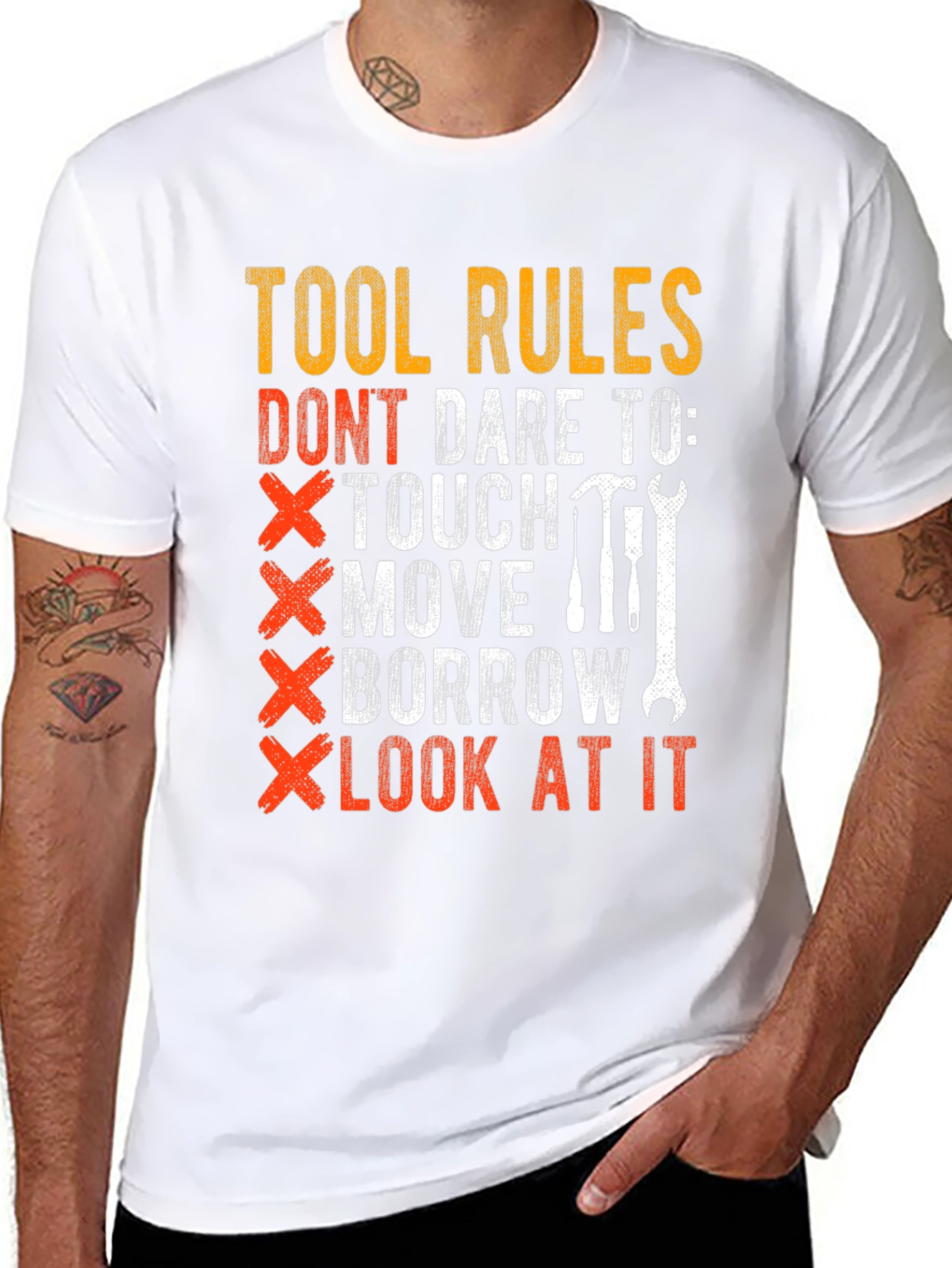 Tool Rules Graphic Tee - Mens Black T-Shirt
