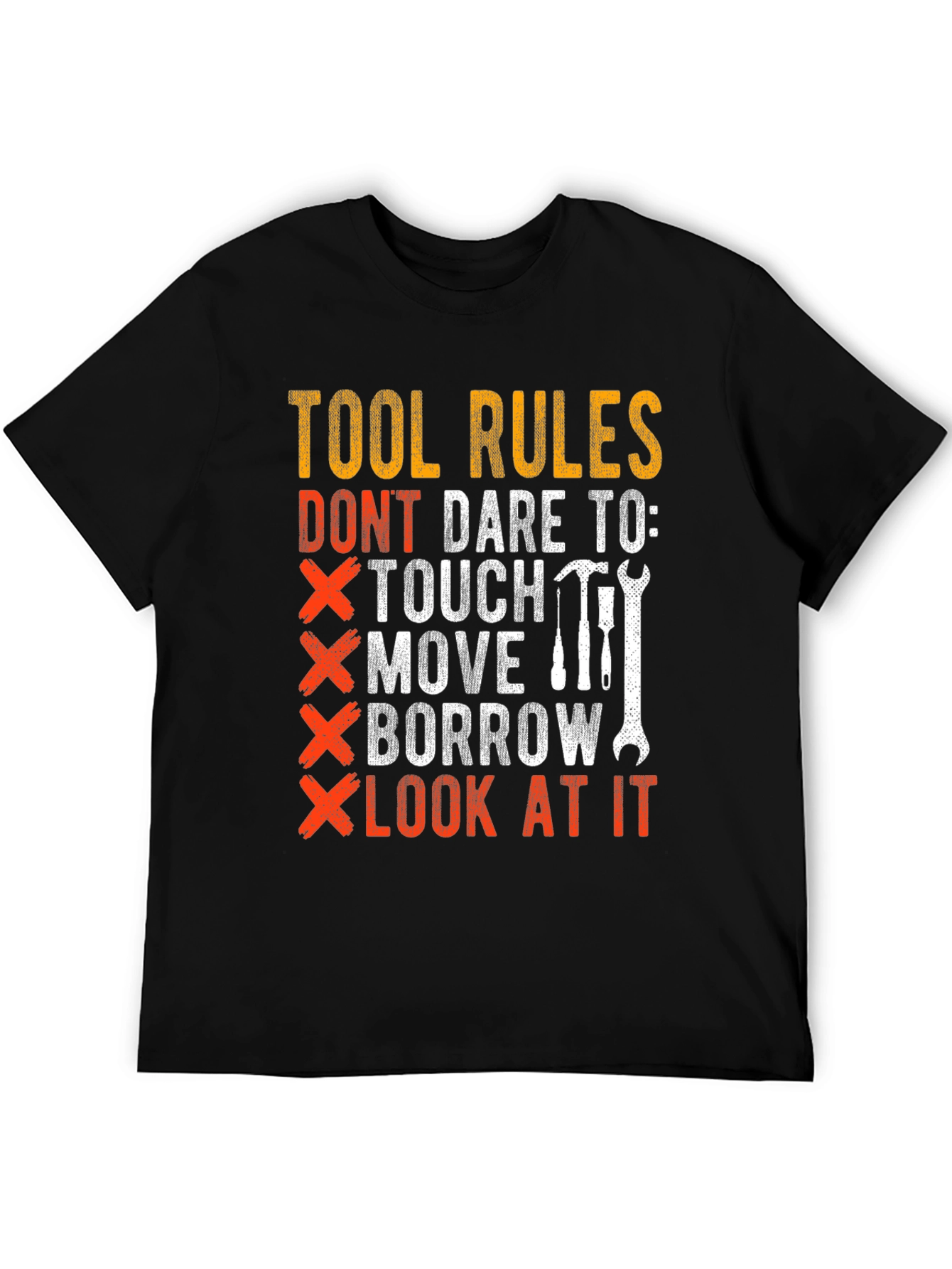 Tool Rules Graphic Tee - Mens Black T-Shirt