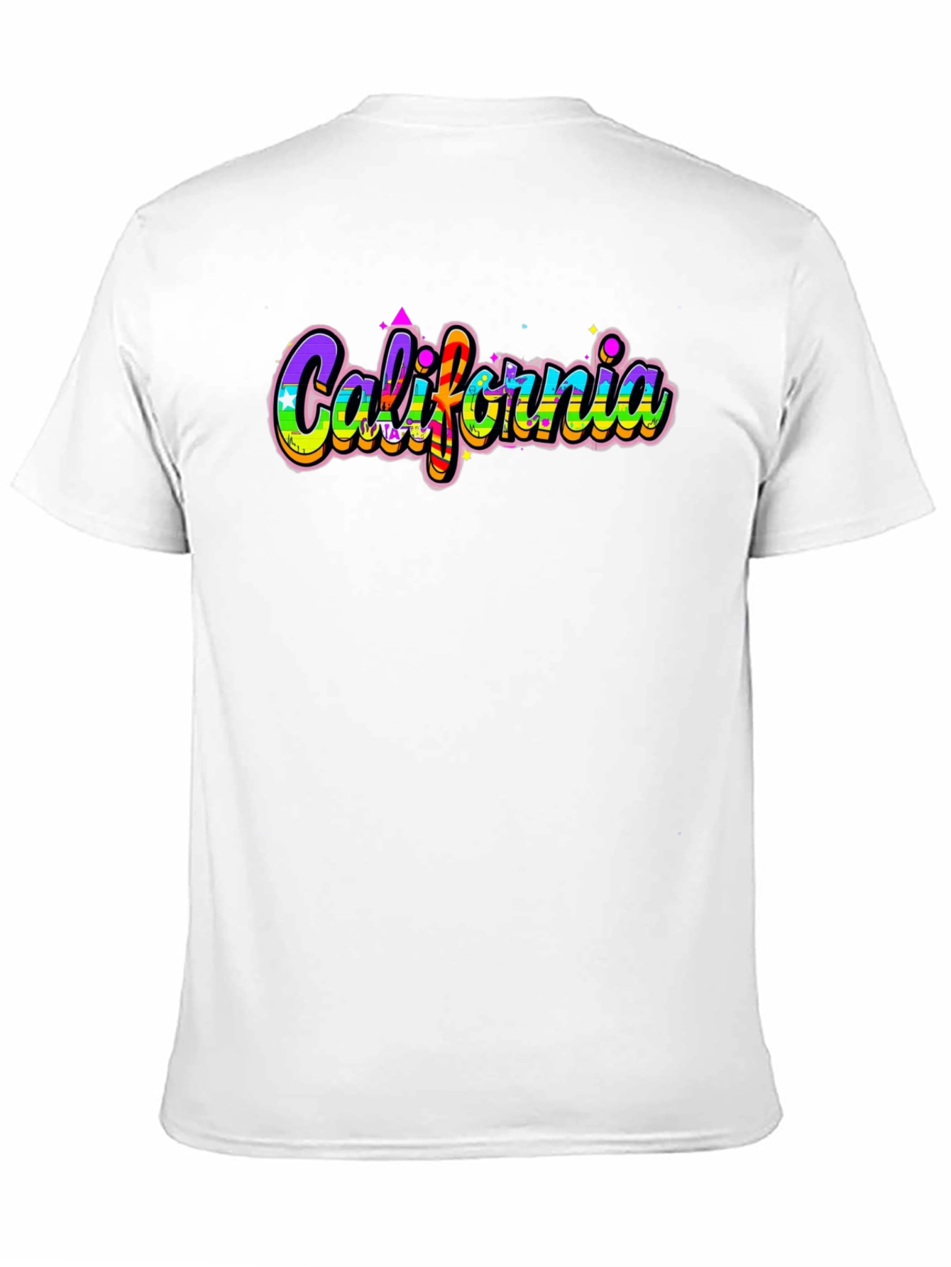 California Rainbow Graphic Tee - Stylish and Trendy