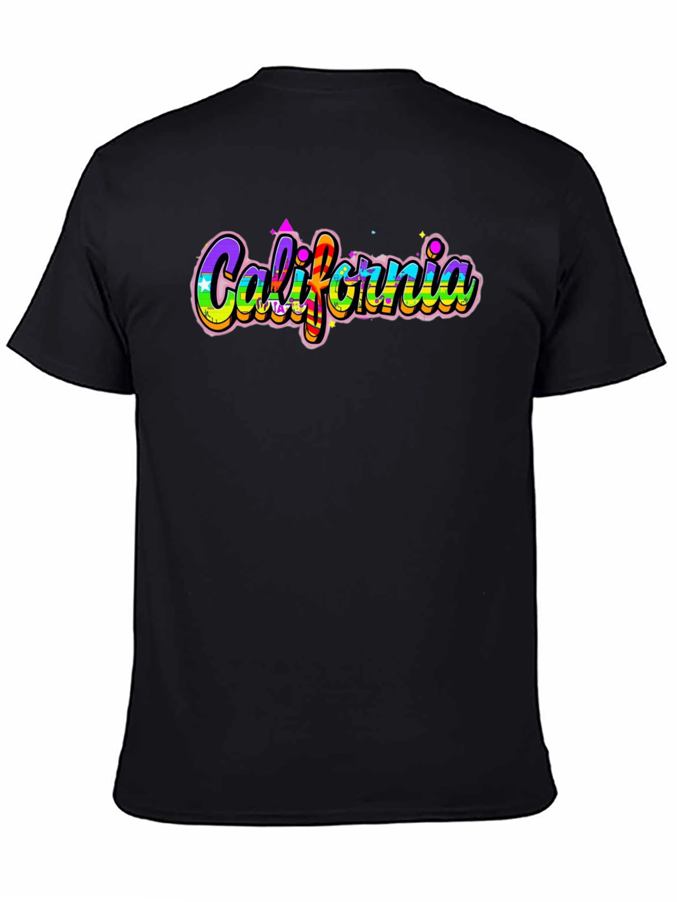 California Rainbow Graphic Tee - Stylish and Trendy