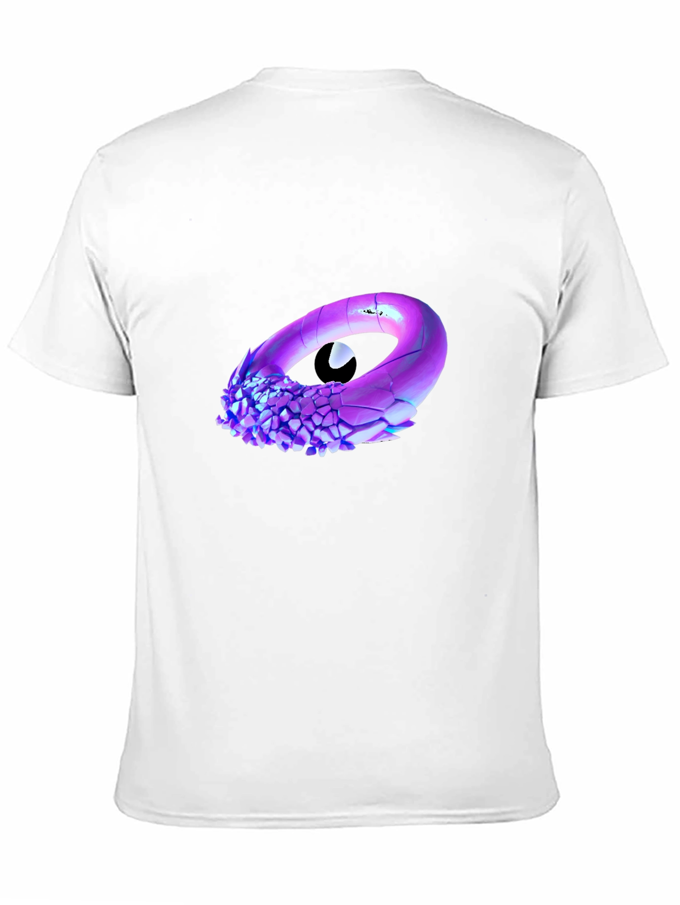 Abstract Eye Graphic Black T-Shirt