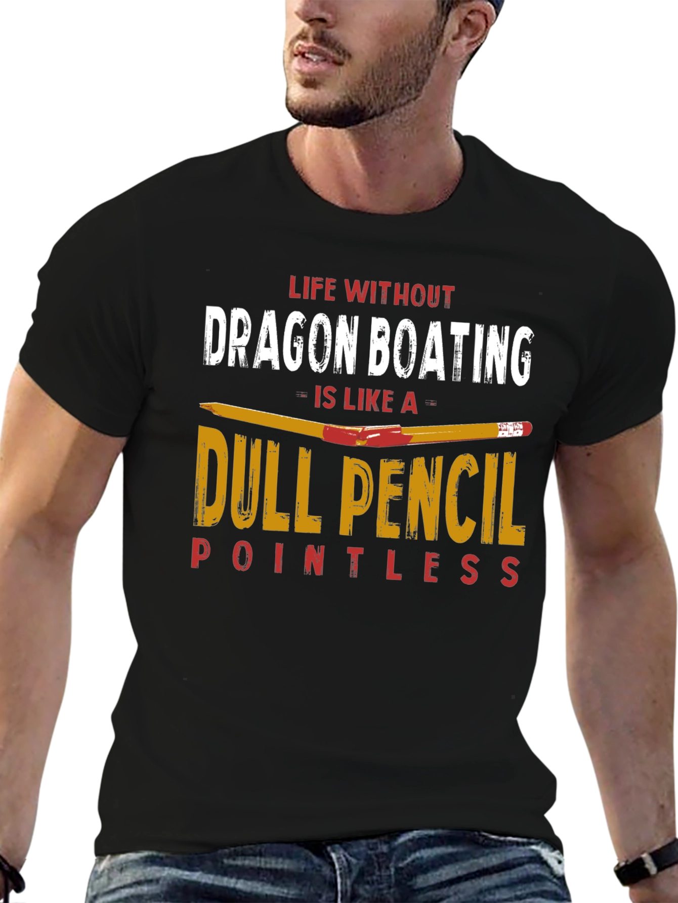 Dragon Boating Dull Pencil T-Shirt