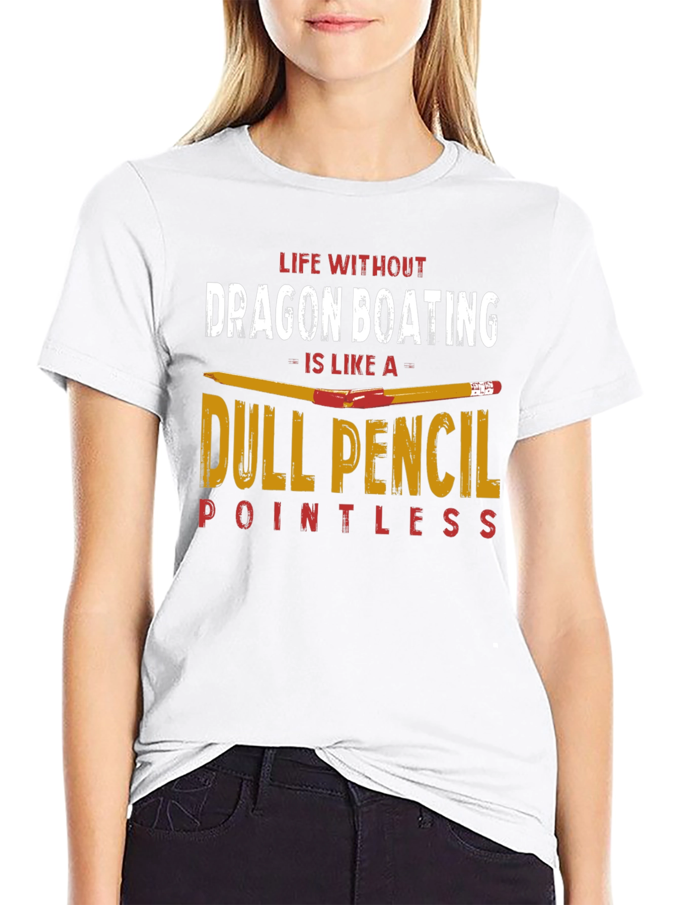 Dragon Boating Dull Pencil T-Shirt