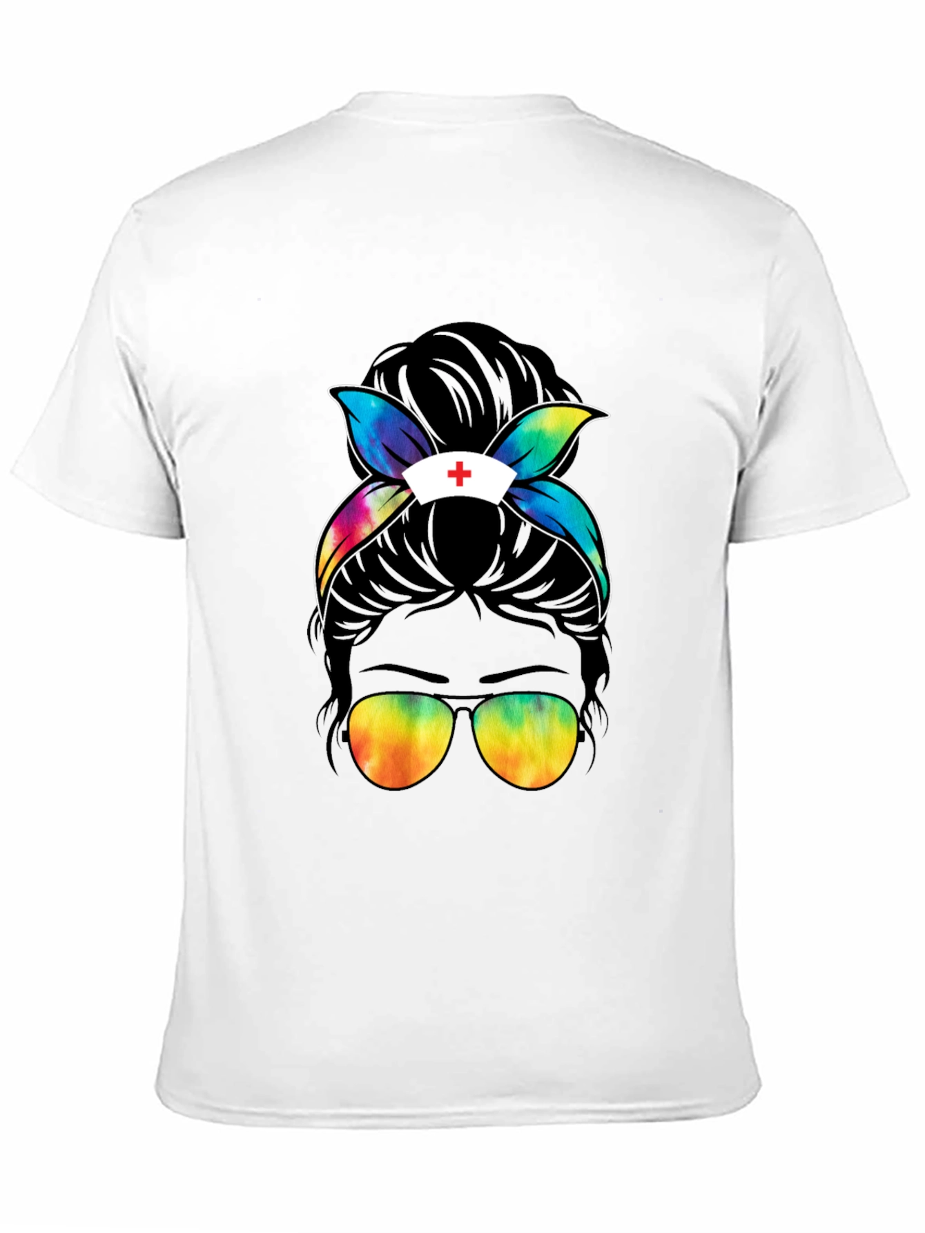 Nurse Life Messy Bun T-Shirt - Unisex Style