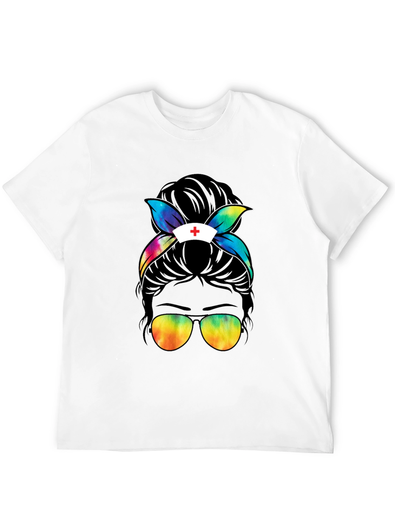 Nurse Life Messy Bun T-Shirt - Unisex Style