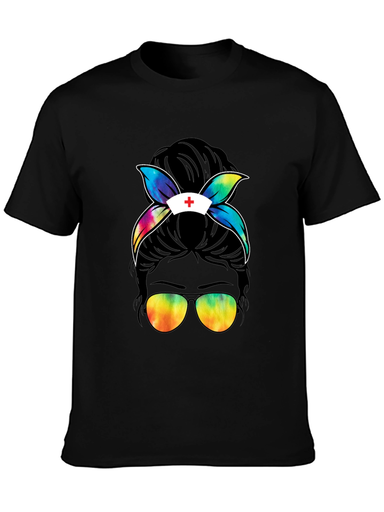 Nurse Life Messy Bun T-Shirt - Unisex Style