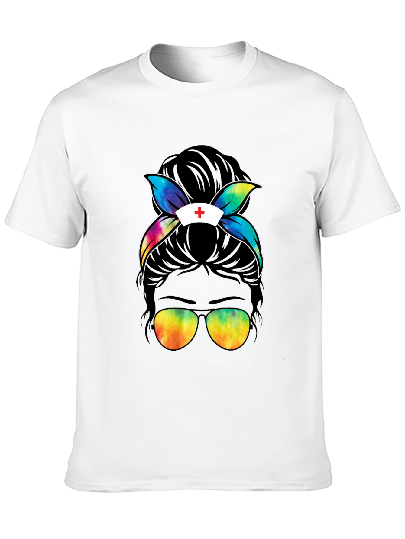 Nurse Life Messy Bun T-Shirt - Unisex Style