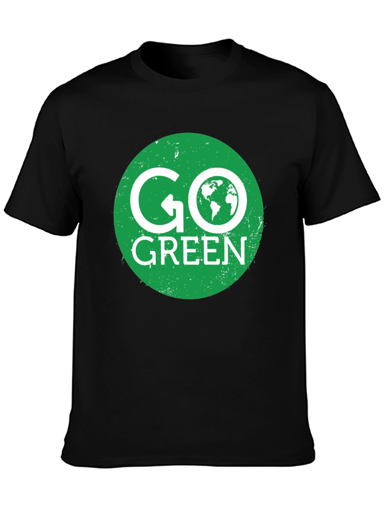 Go Green Earth Graphic Tee - Eco Friendly T-Shirt