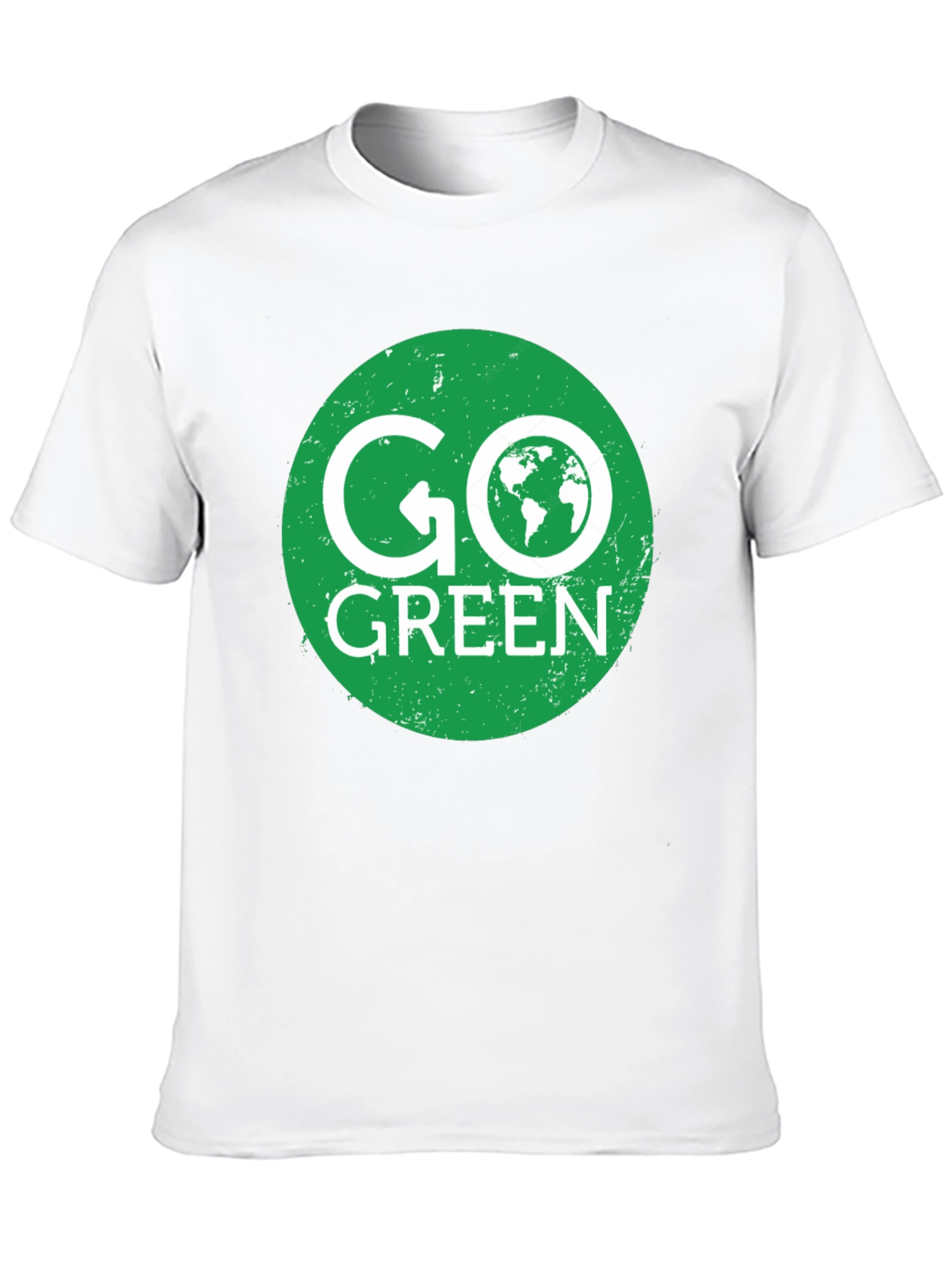 Go Green Earth Graphic Tee - Eco Friendly T-Shirt