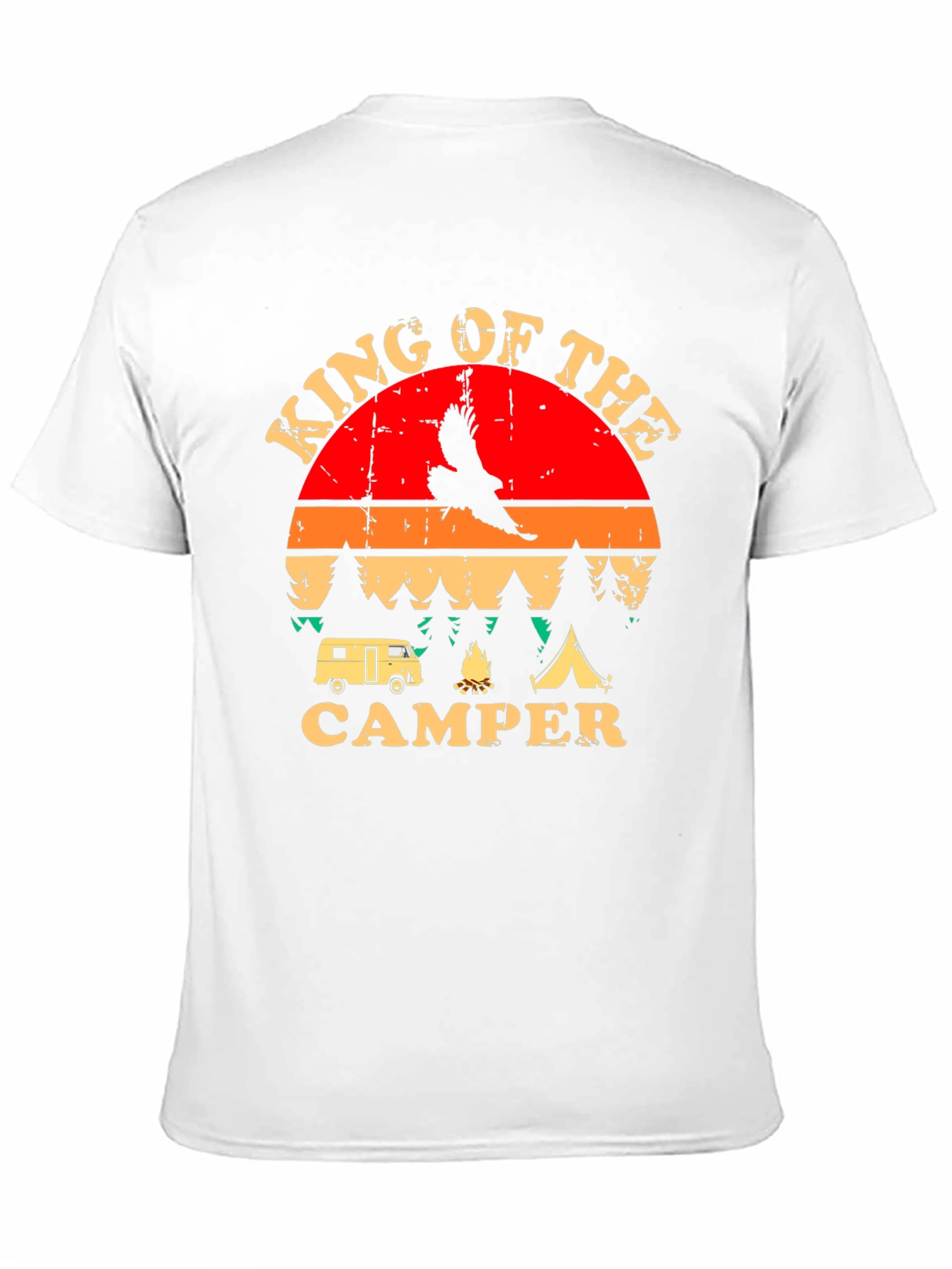 King of the Camper Graphic T-Shirt Camping Adventure