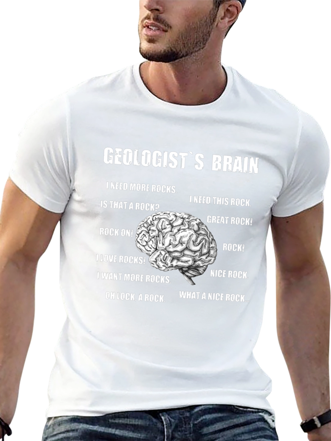 Geologists Brain Graphic T-Shirt