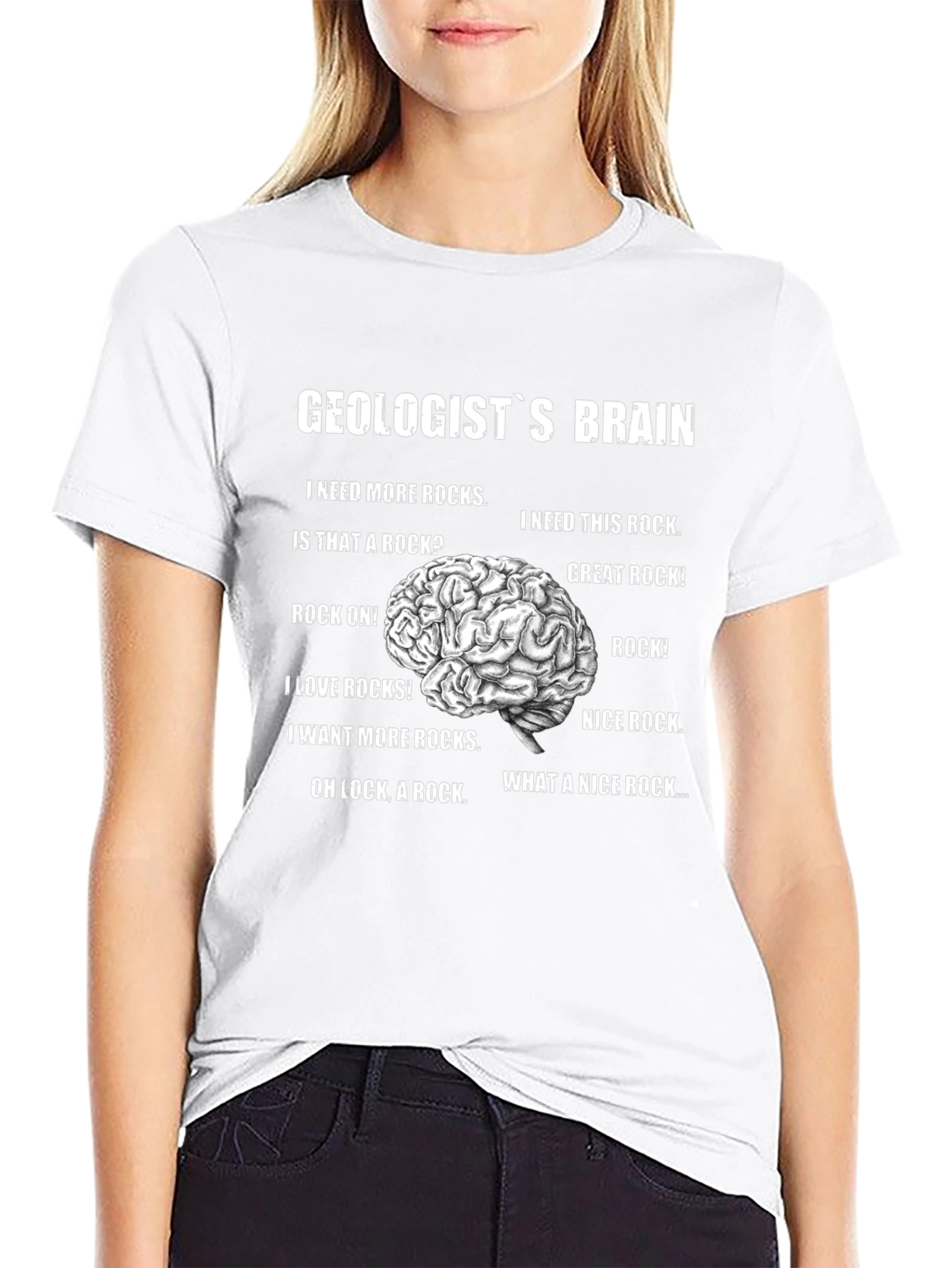 Geologists Brain Graphic T-Shirt