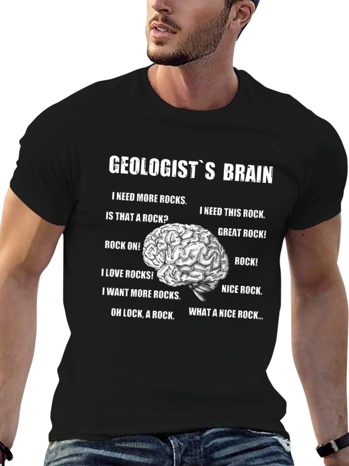 Geologists Brain Graphic T-Shirt