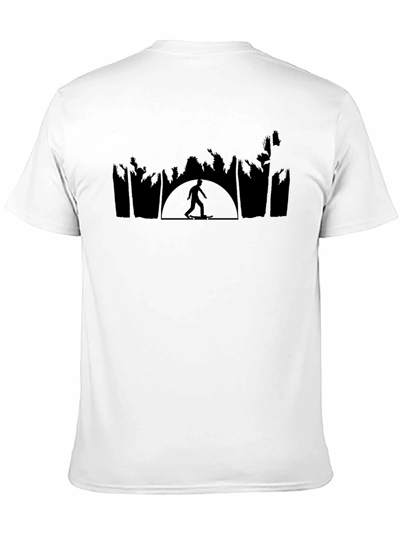 Skater Silhouette Black Tee