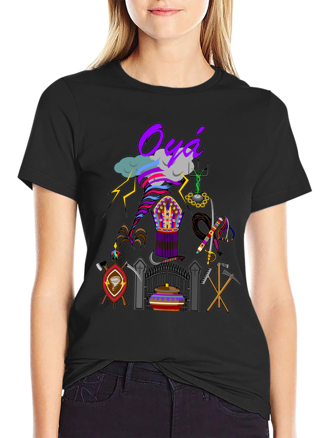Oya Orisha Inspired Graphic T-Shirt