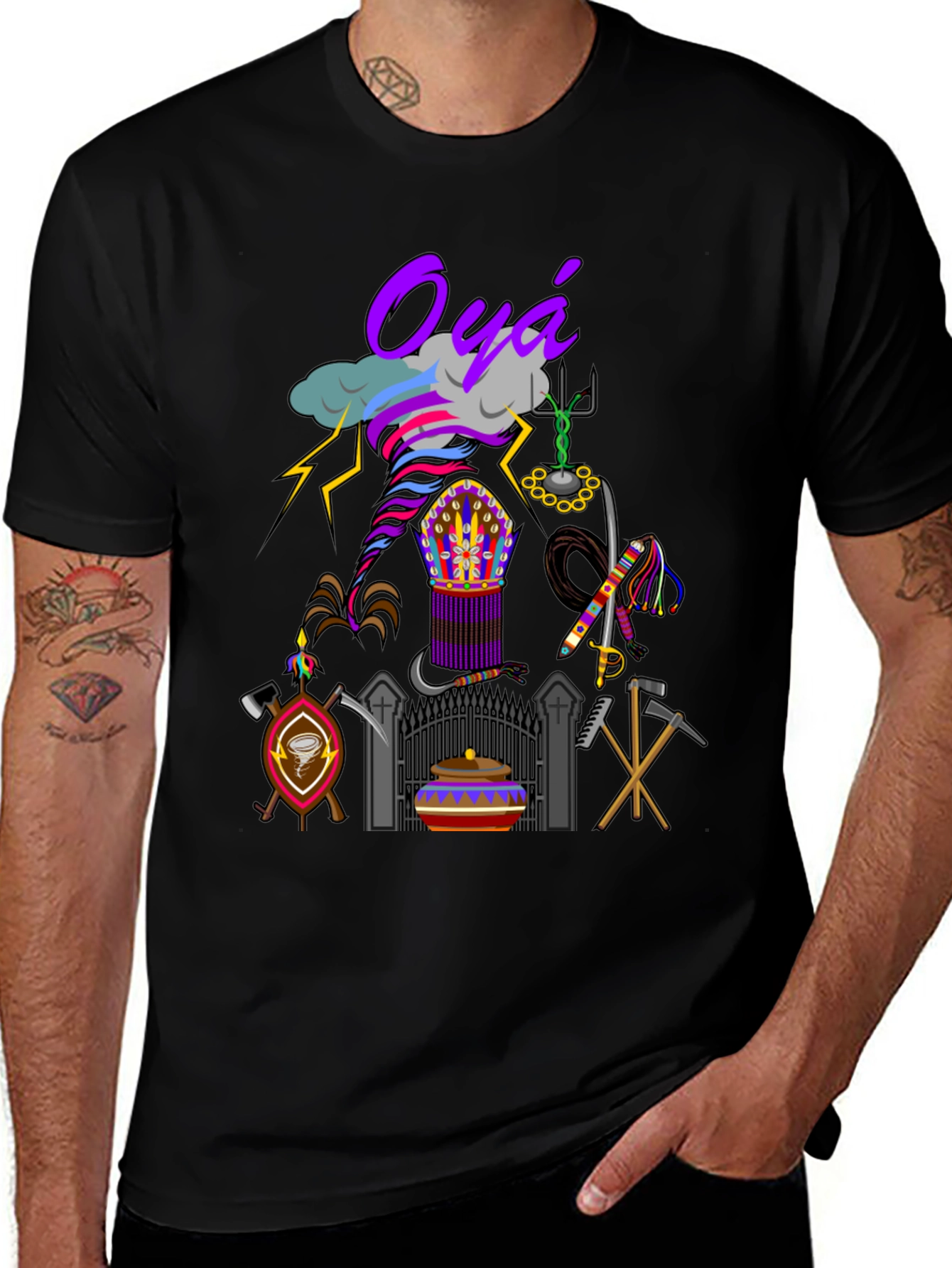 Oya Orisha Inspired Graphic T-Shirt