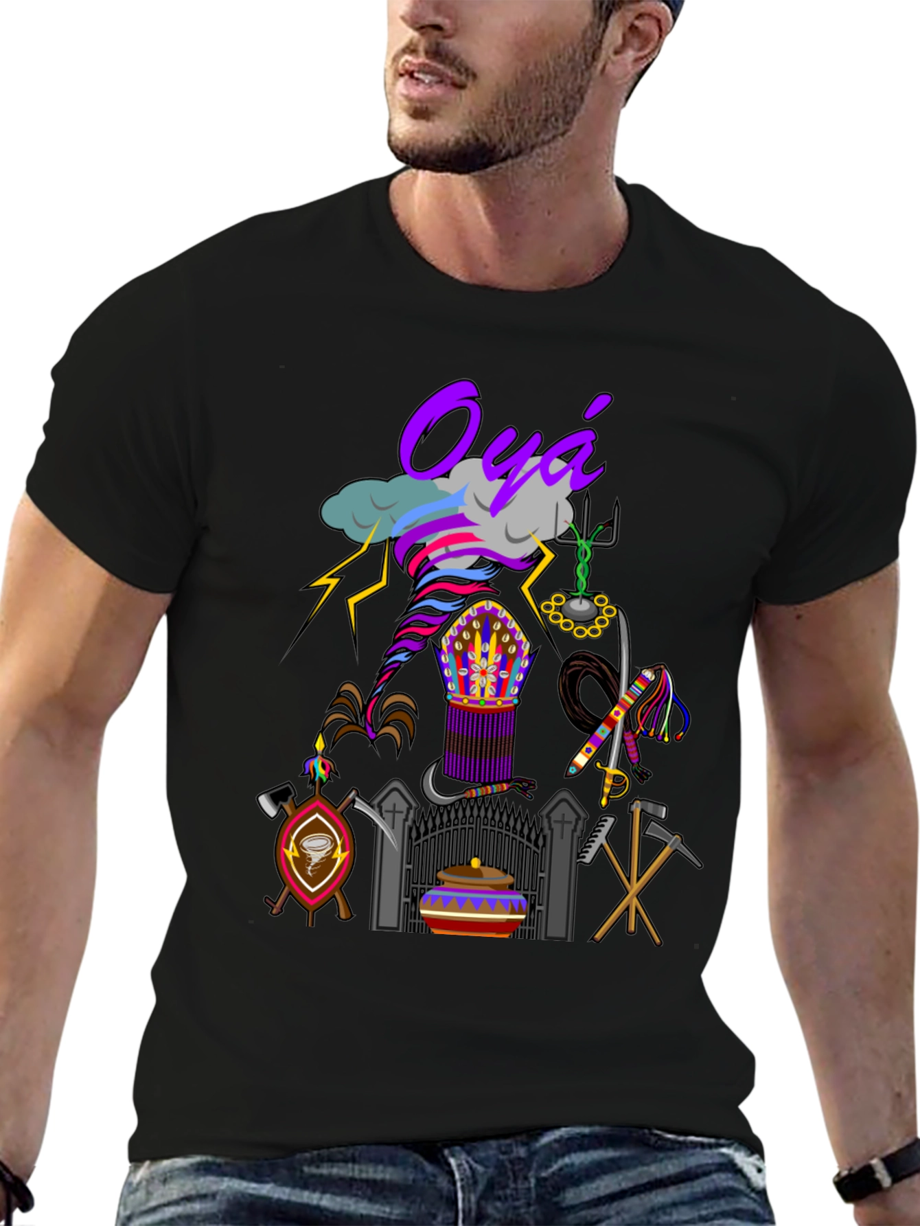 Oya Orisha Inspired Graphic T-Shirt