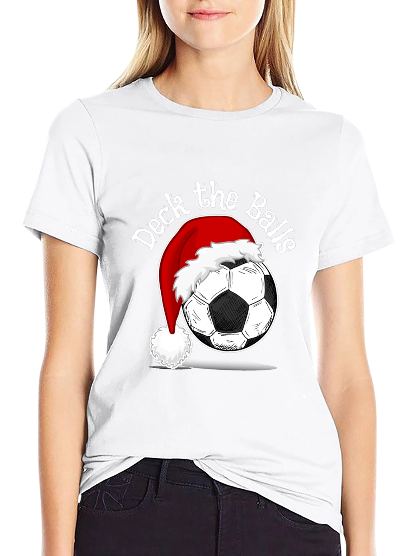Deck the Balls Soccer Christmas T-Shirt