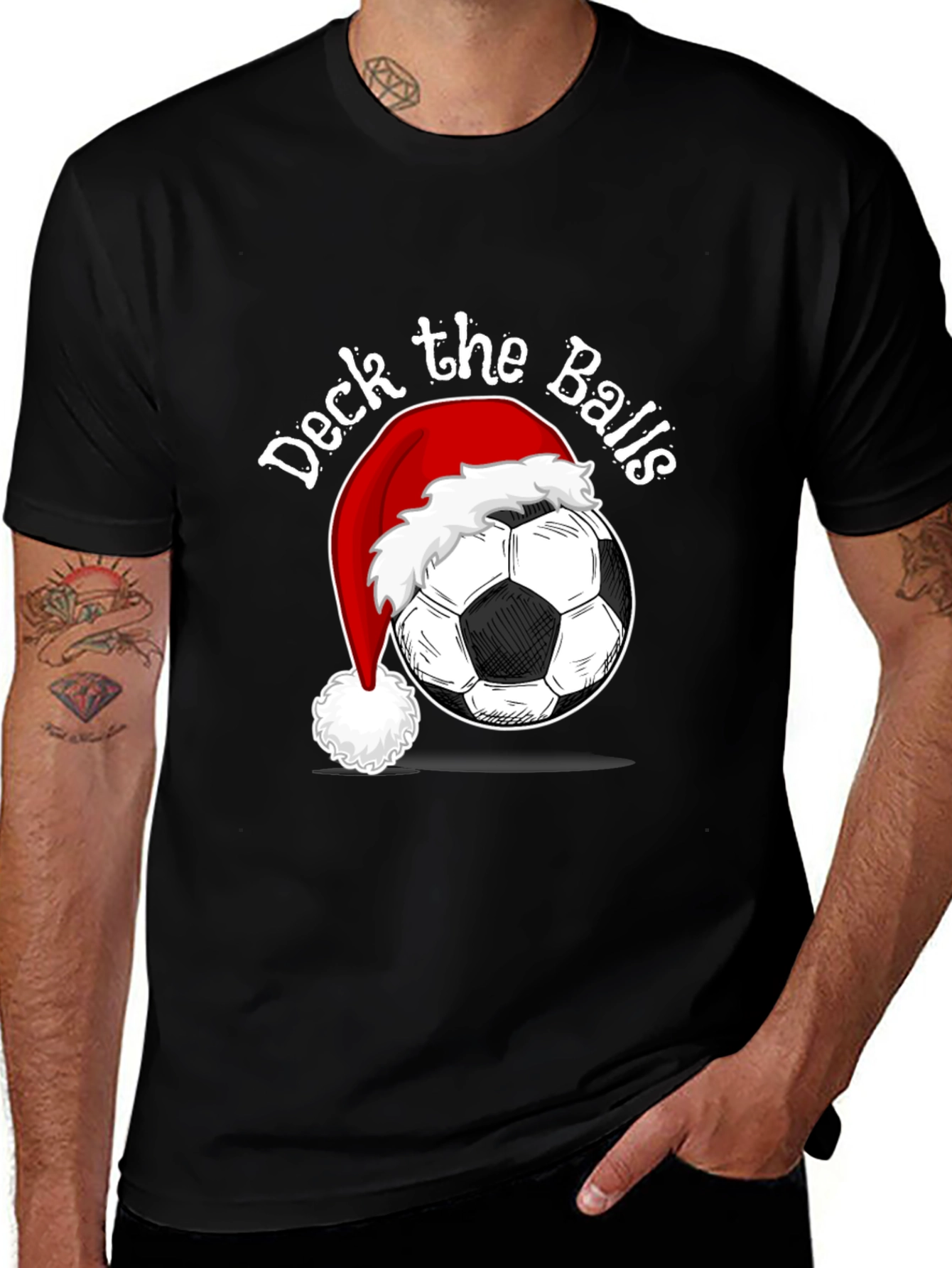 Deck the Balls Soccer Christmas T-Shirt