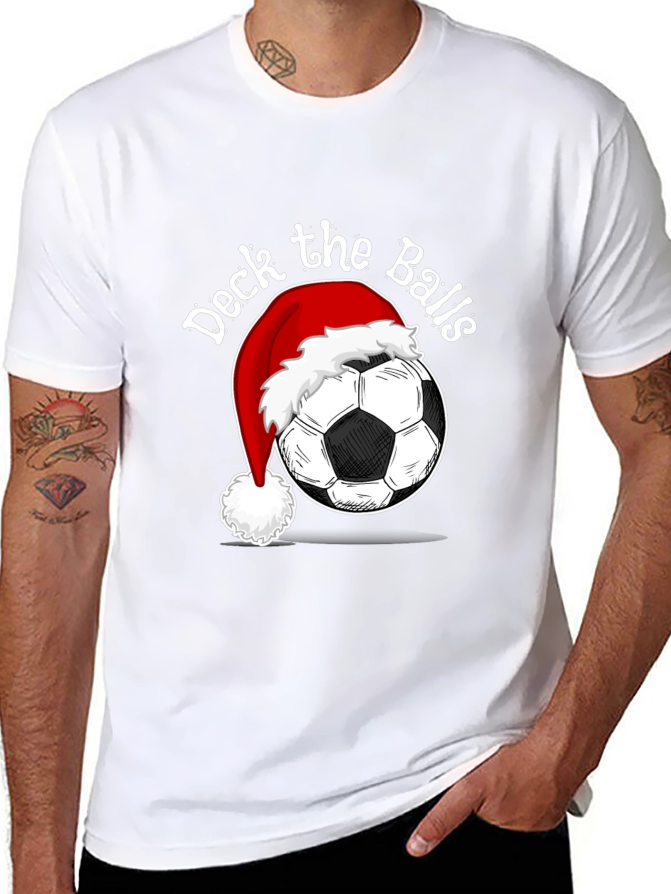 Deck the Balls Soccer Christmas T-Shirt