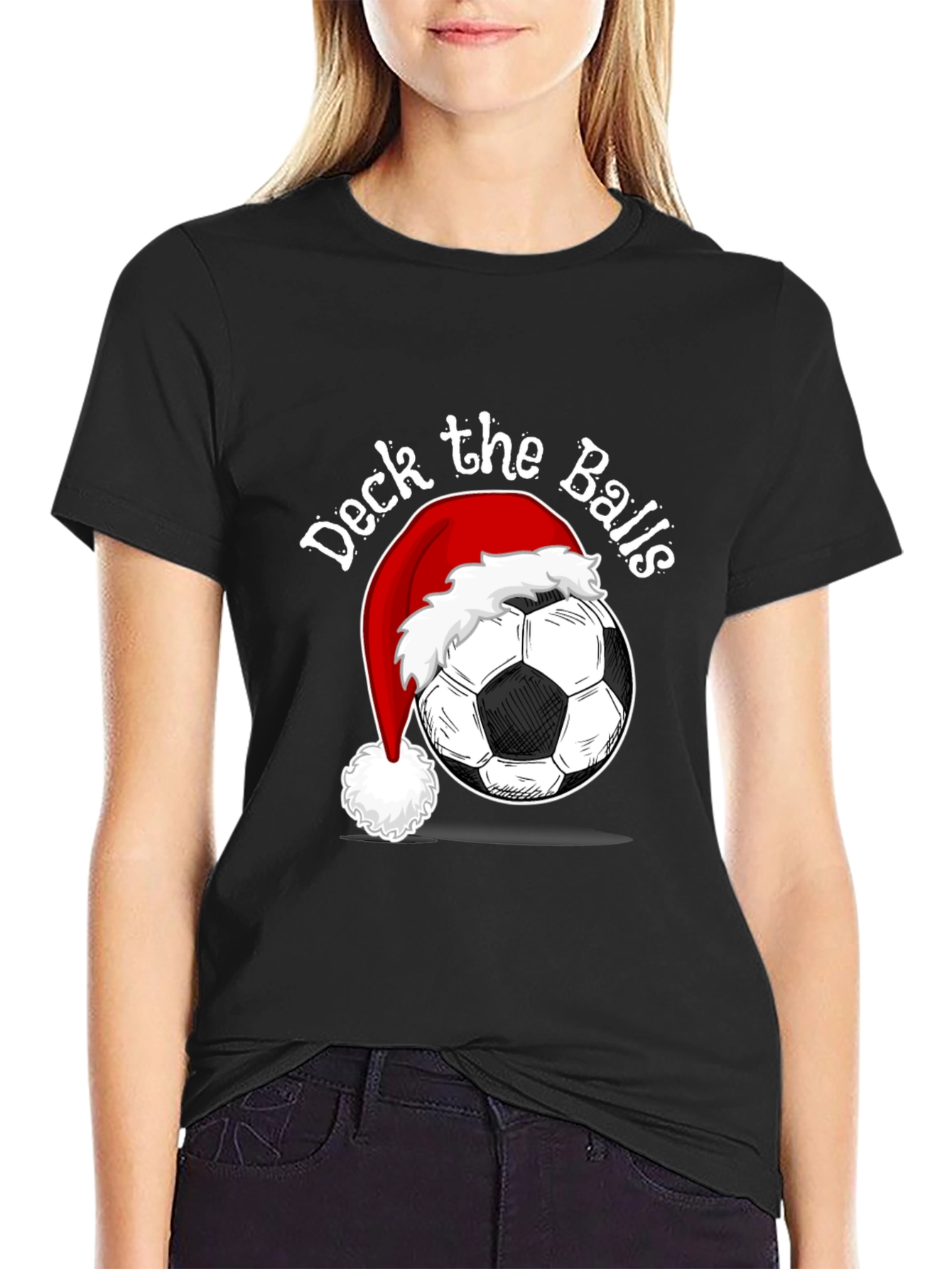 Deck the Balls Soccer Christmas T-Shirt