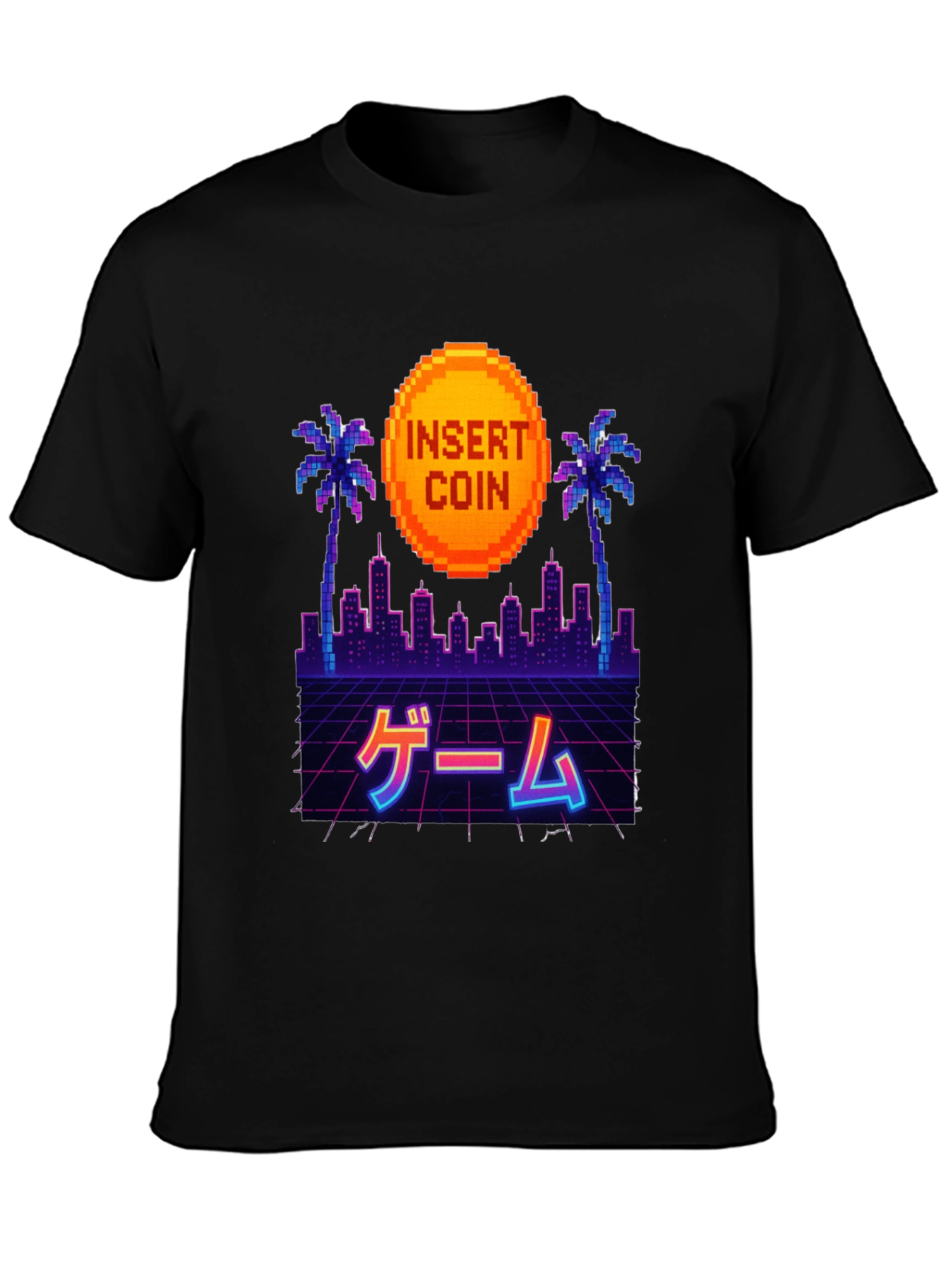 Retro Pixel Art Insert Coin T-Shirt