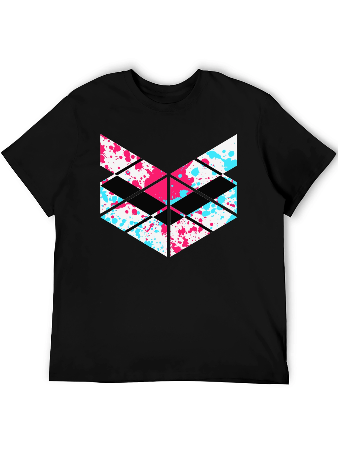 Abstract Geometric T-Shirt - Modern Design Tee
