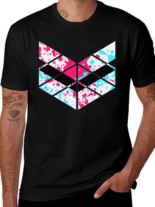 Abstract Geometric T-Shirt - Modern Design Tee