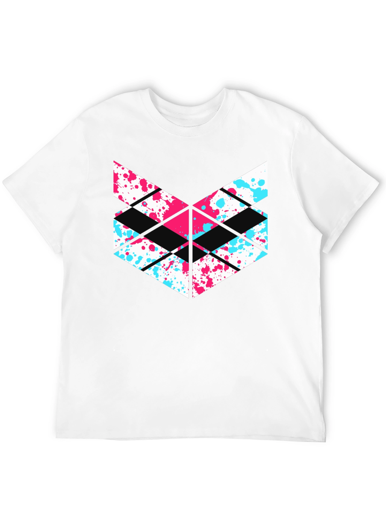 Abstract Geometric T-Shirt - Modern Design Tee