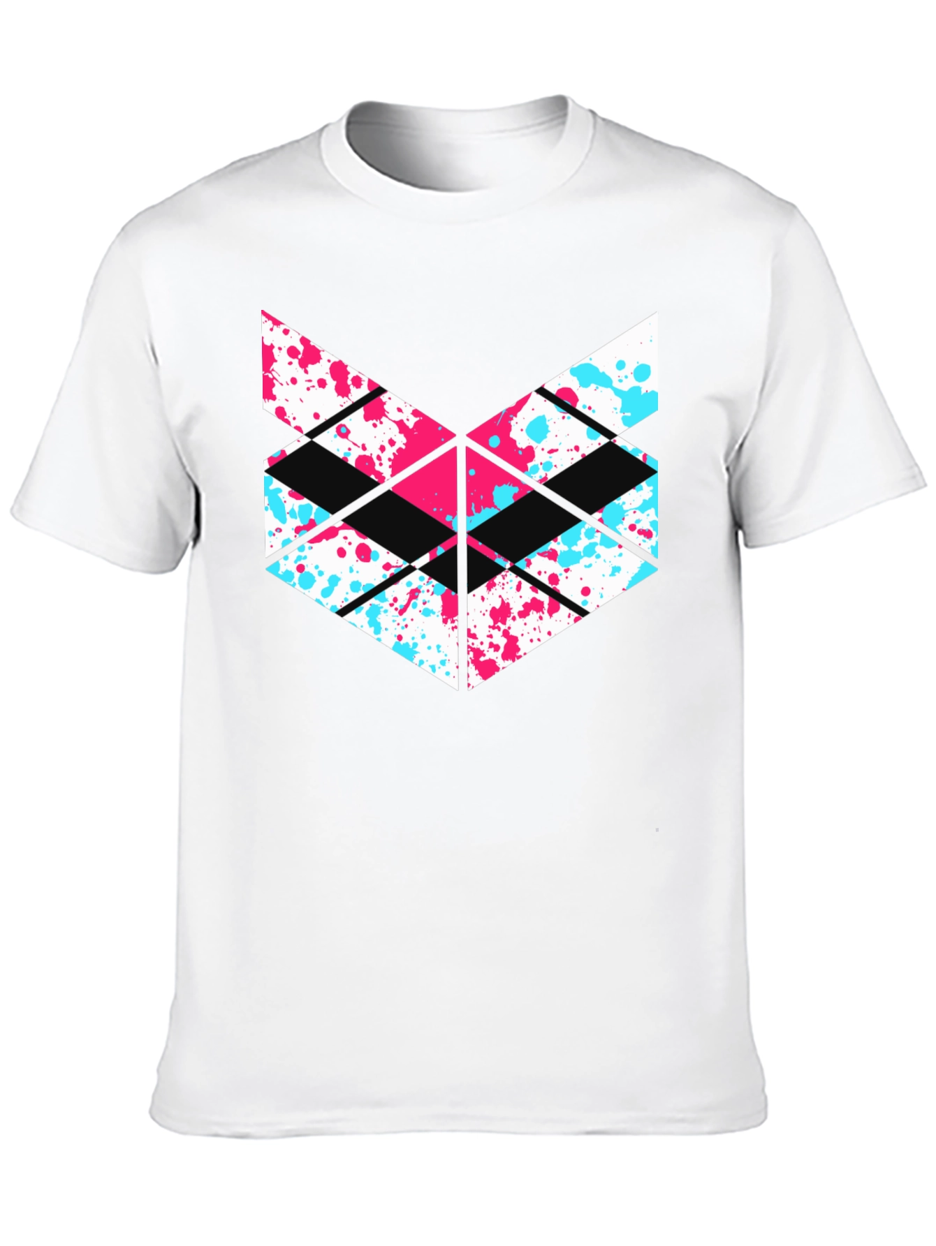 Abstract Geometric T-Shirt - Modern Design Tee