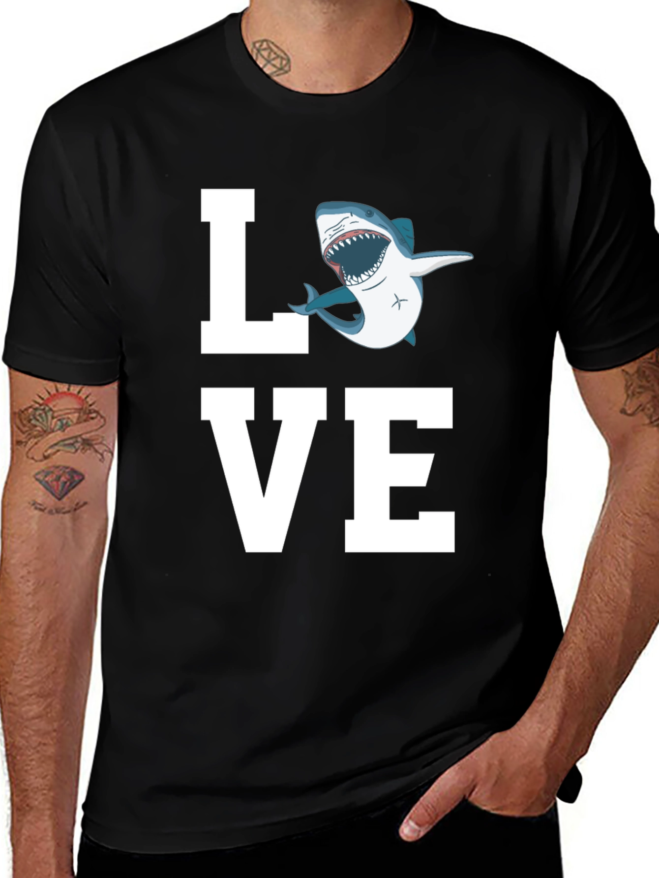 Love Shark T-Shirt - Great White Tee