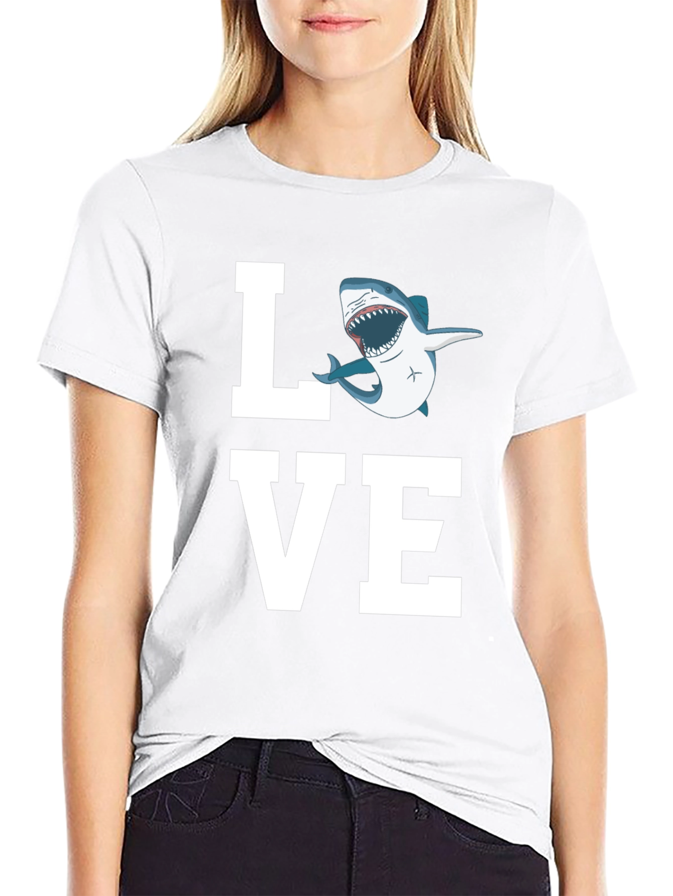 Love Shark T-Shirt - Great White Tee