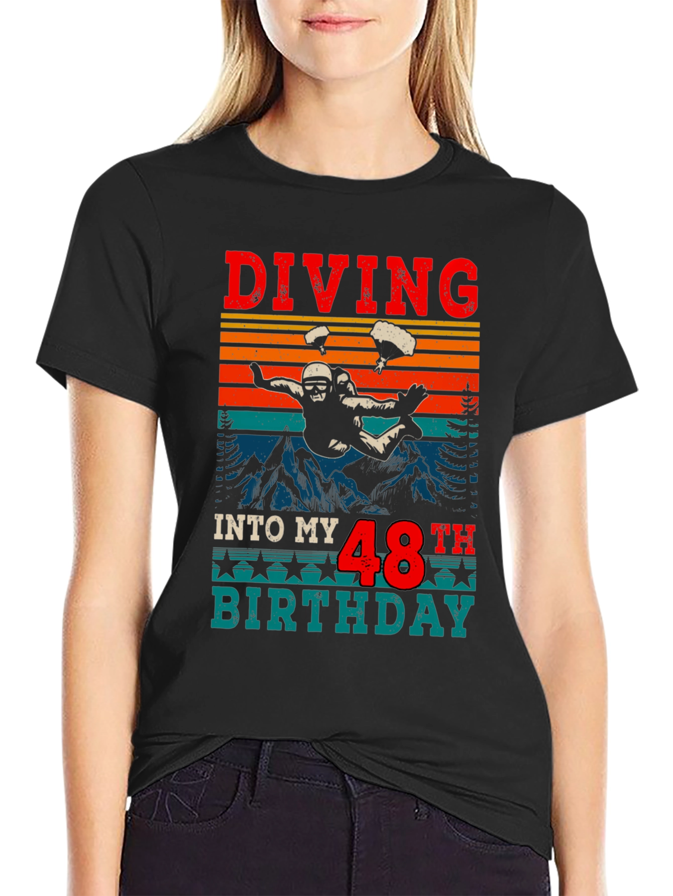 Diving Into My 48th Birthday T-Shirt