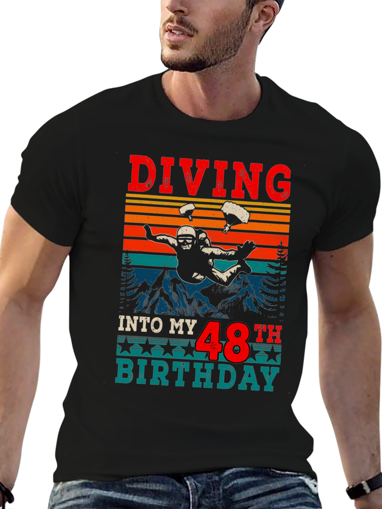 Diving Into My 48th Birthday T-Shirt
