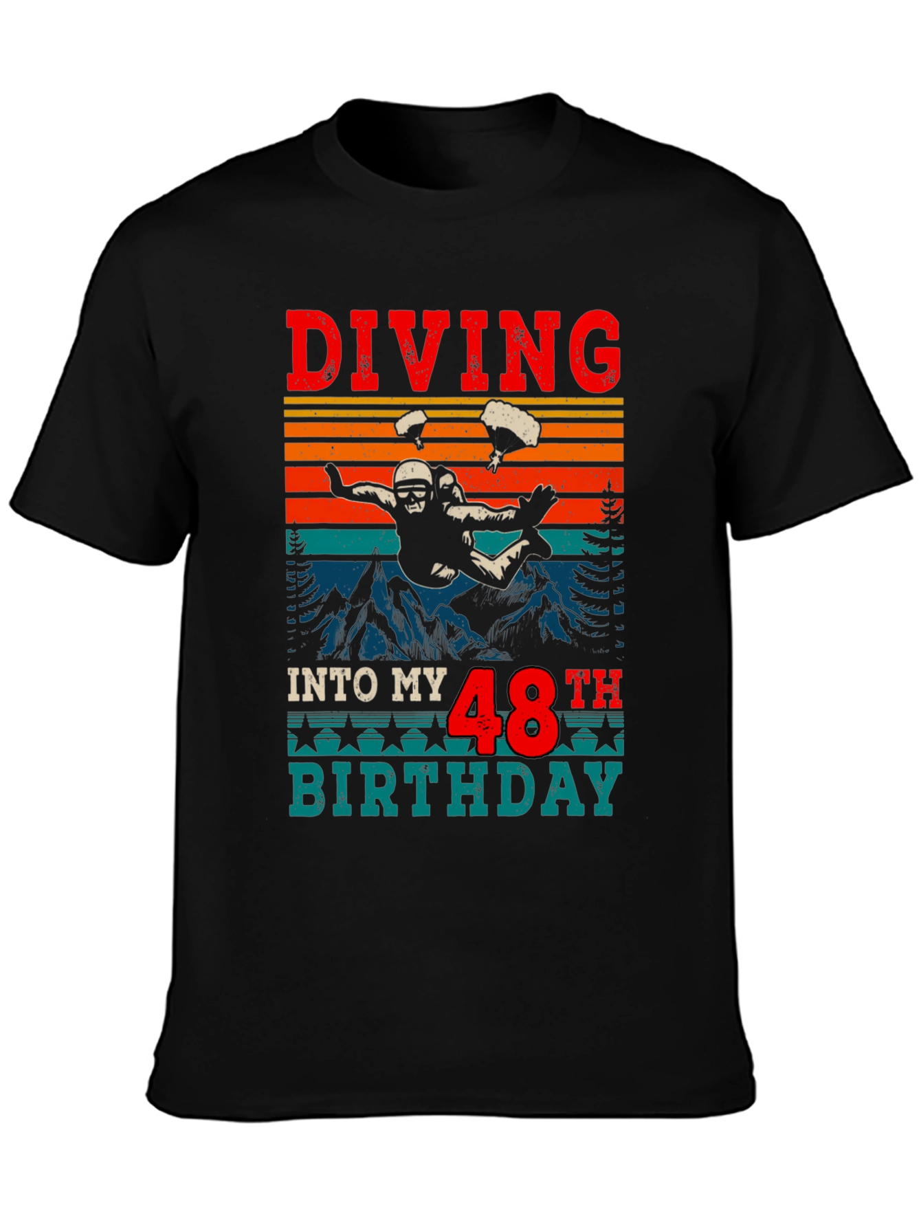 Diving Into My 48th Birthday T-Shirt