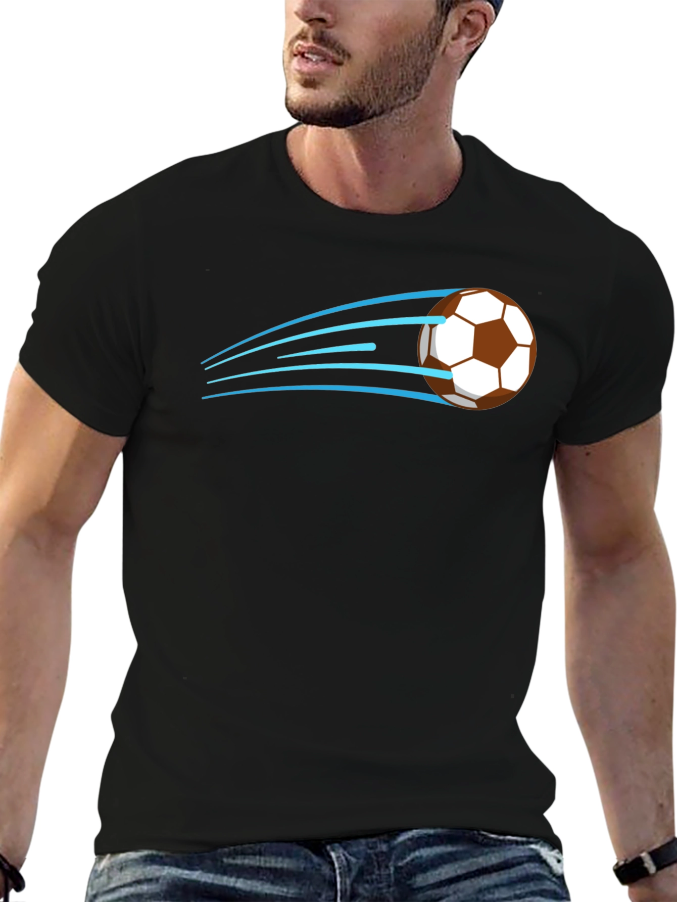 Soccer Ball Speed Graphic Tee