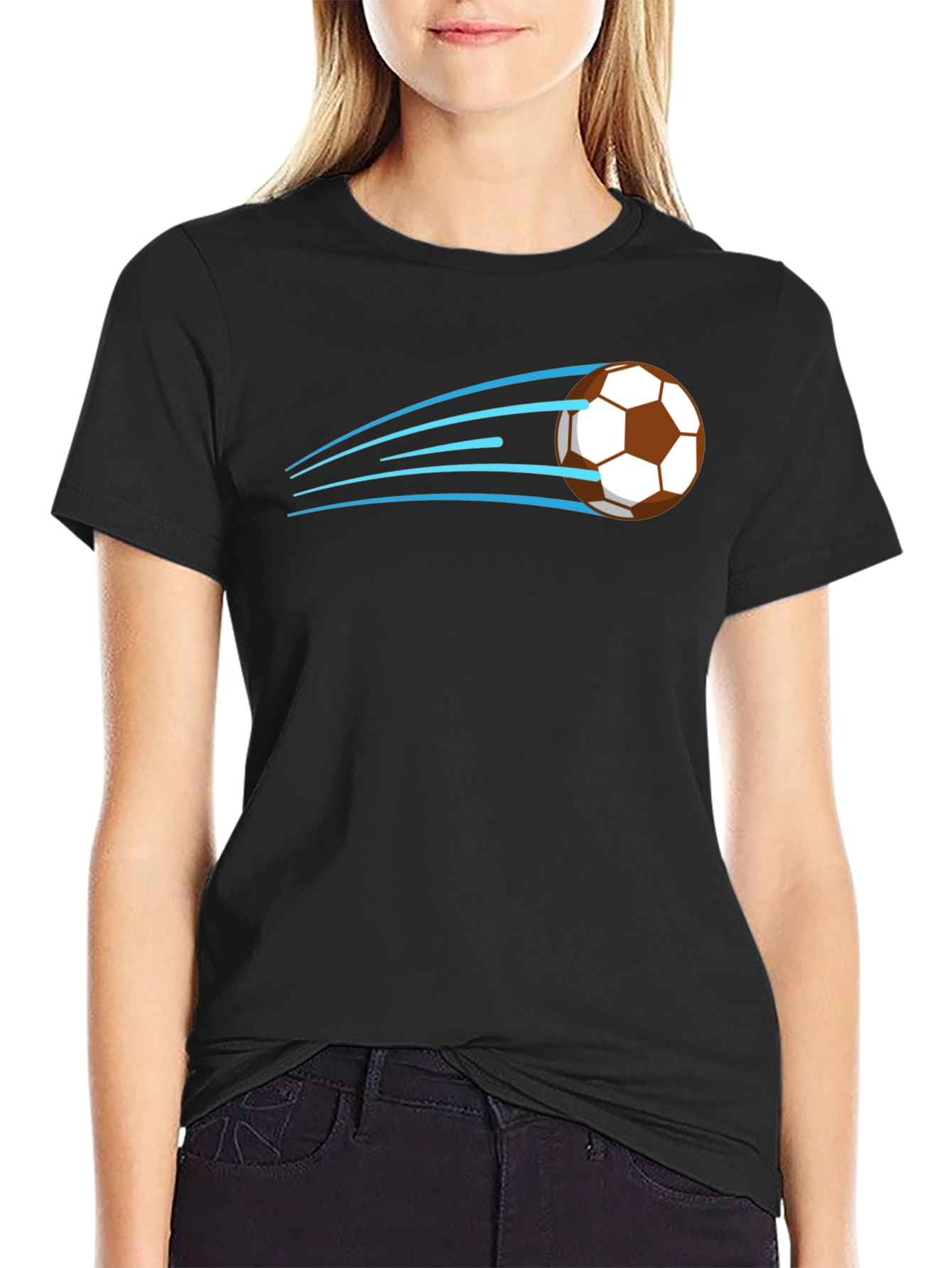 Soccer Ball Speed Graphic Tee