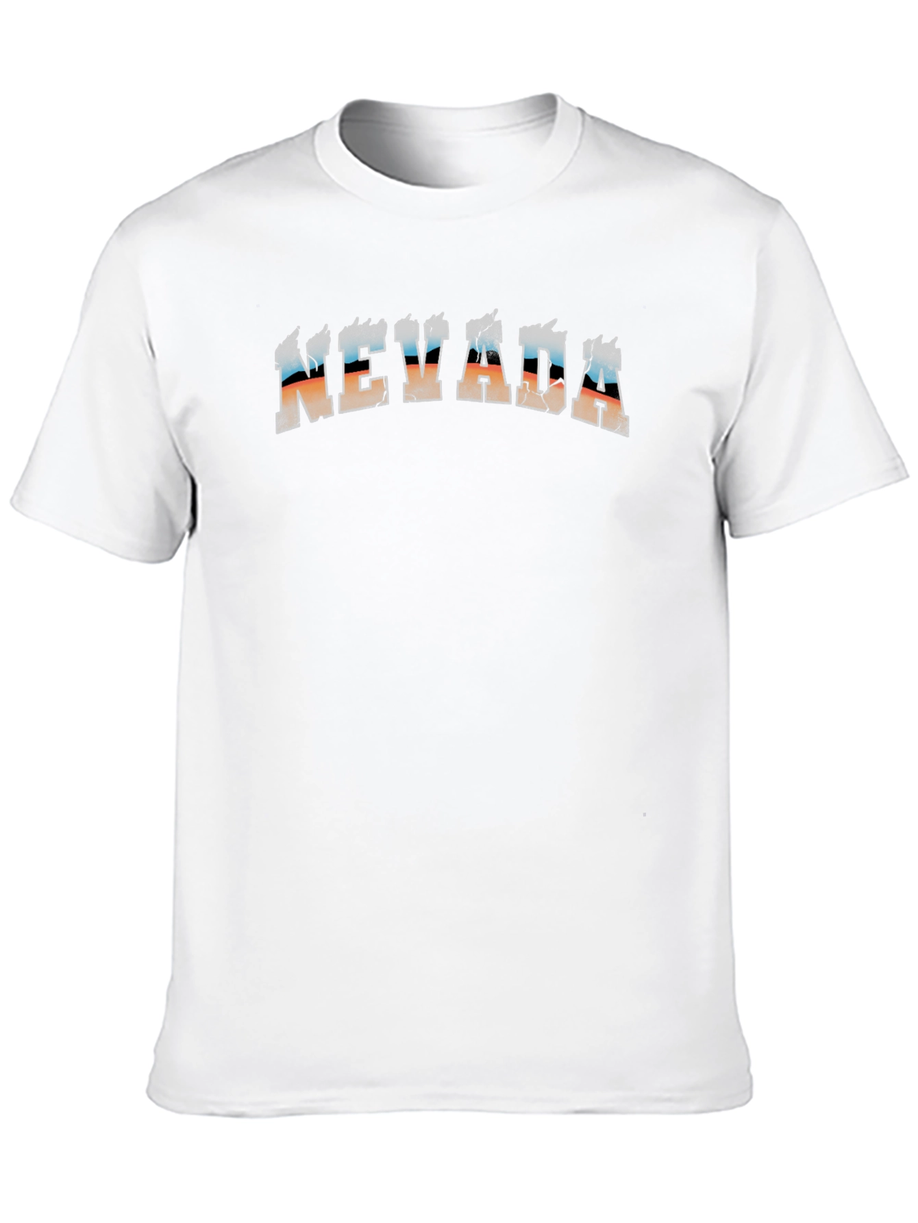 Nevada Graphic Tee - Distressed Print Comfort Fit